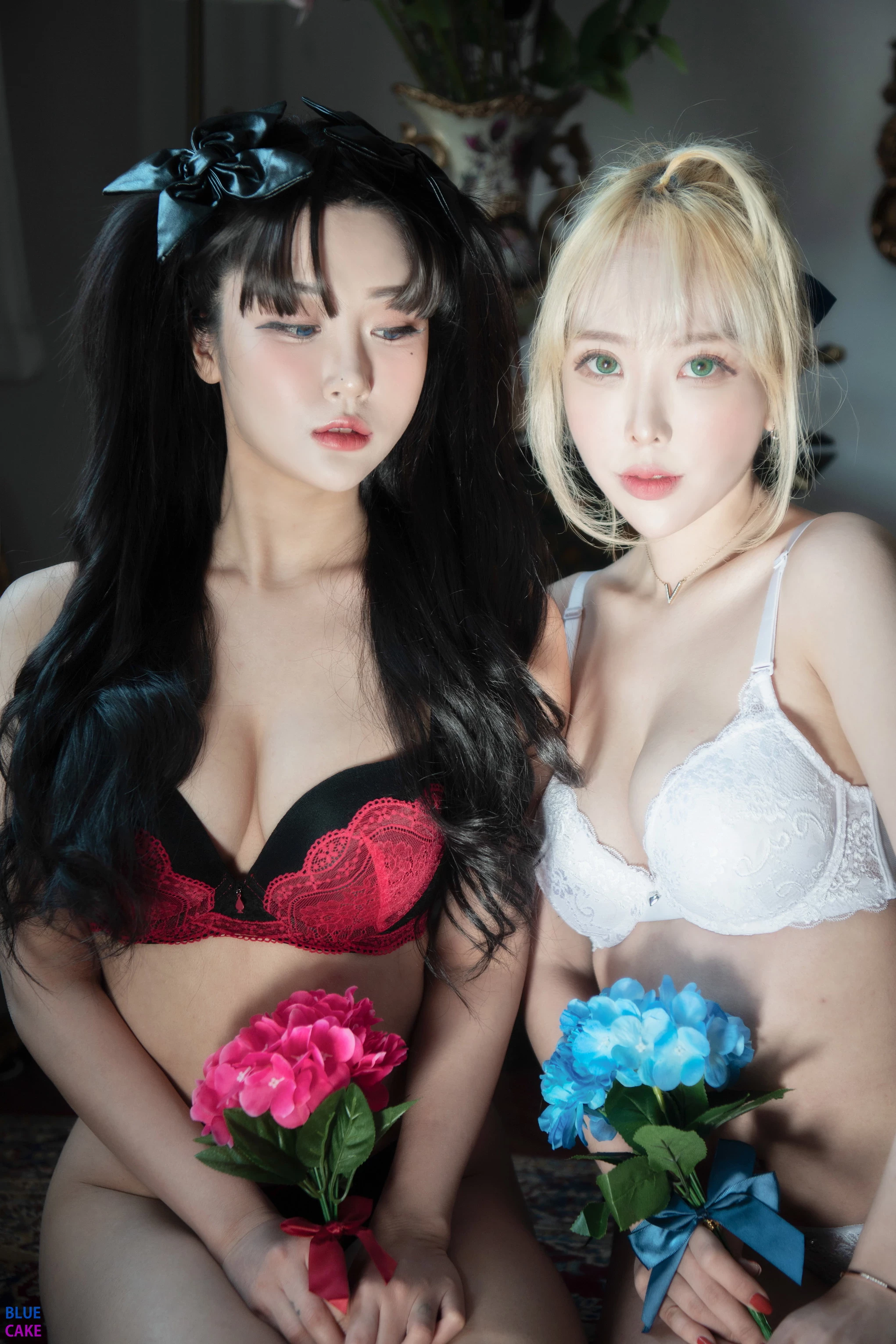 Bomi [보미] & Zia [지아] Fate Saber x Thosaka Rin – Lingerie.Ver 2 [78P]