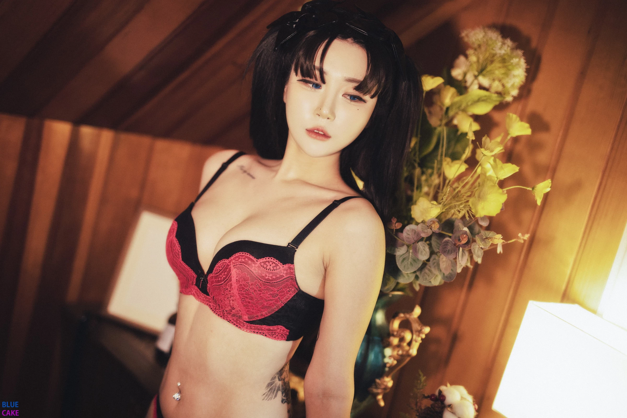 Bomi [보미] & Zia [지아] Fate Saber x Thosaka Rin – Lingerie.Ver 1 [50P]