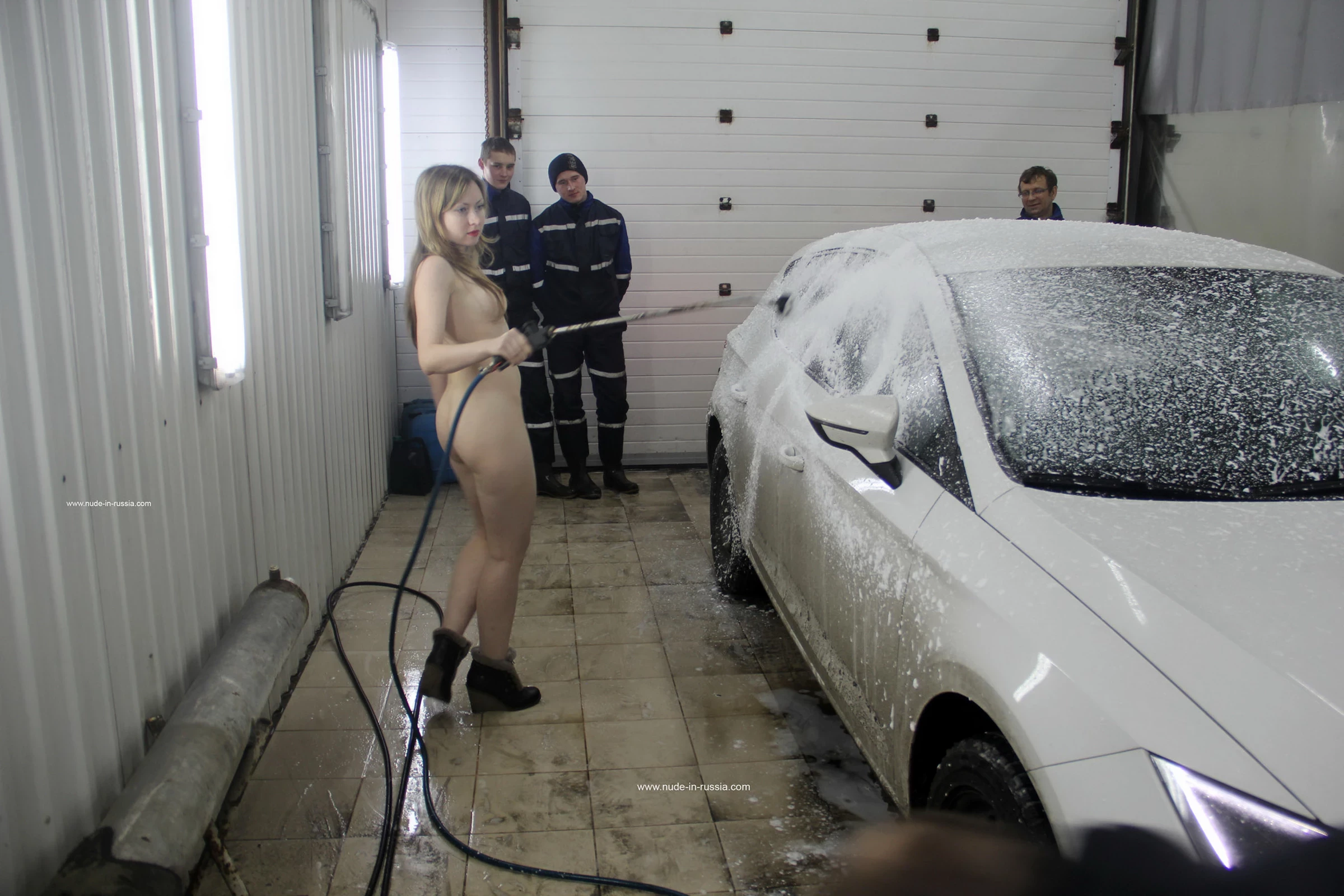 NudeInRussia Angelika Car Wash [49P]