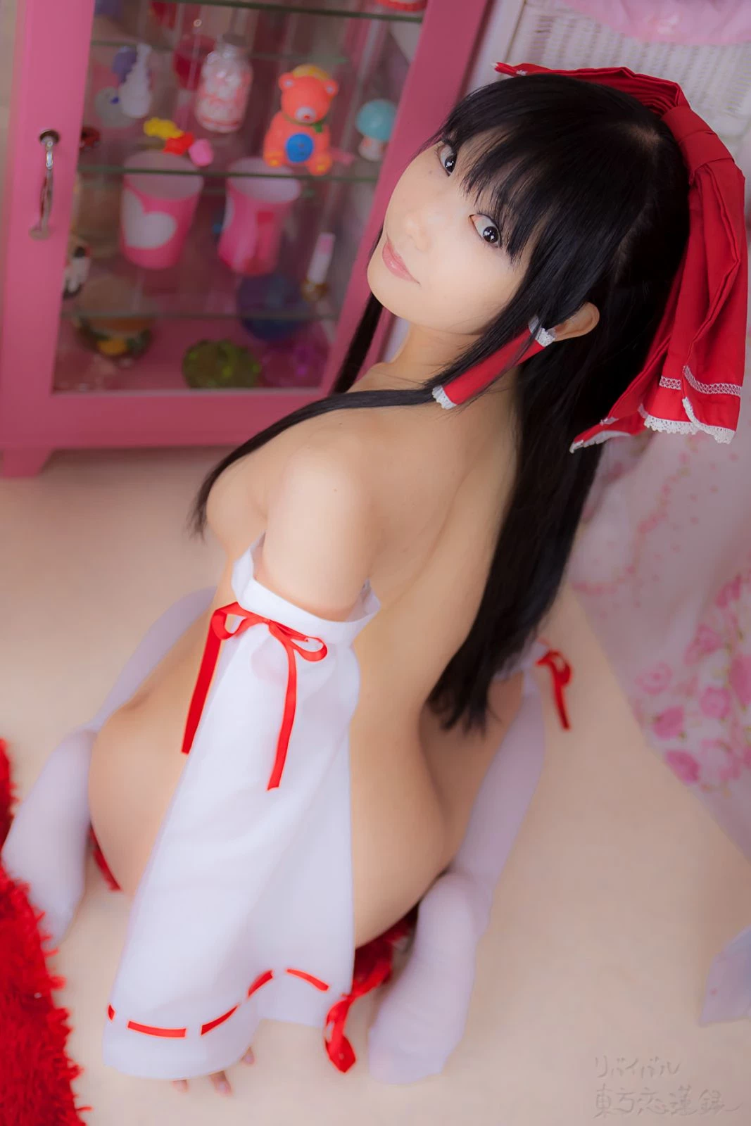 lenfried touhou hakurei reimu sexy ero cosplay