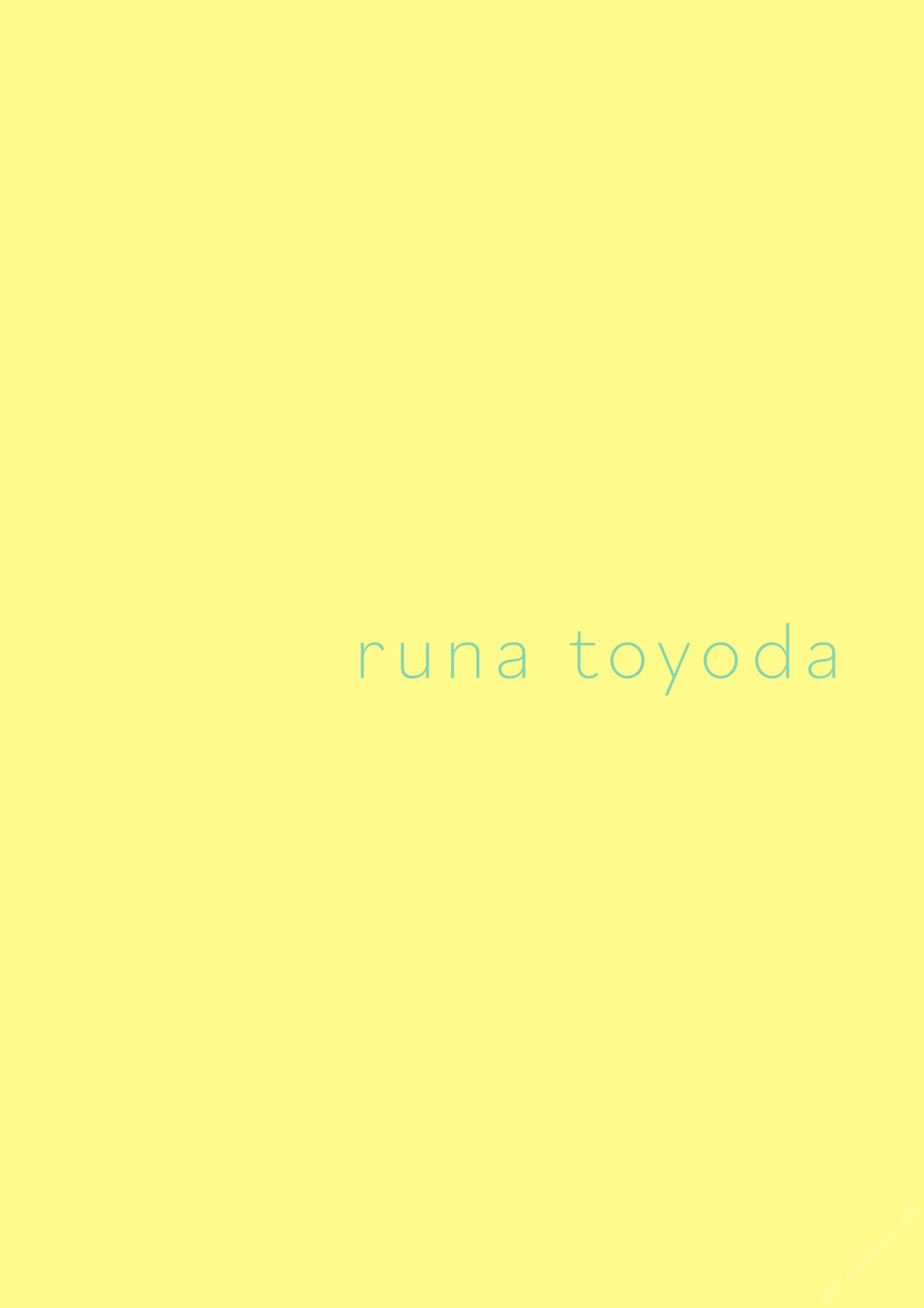 豊田留菲[ 豊田ルナ][Photobook] Runa Toyoda - I like your smile [96P]