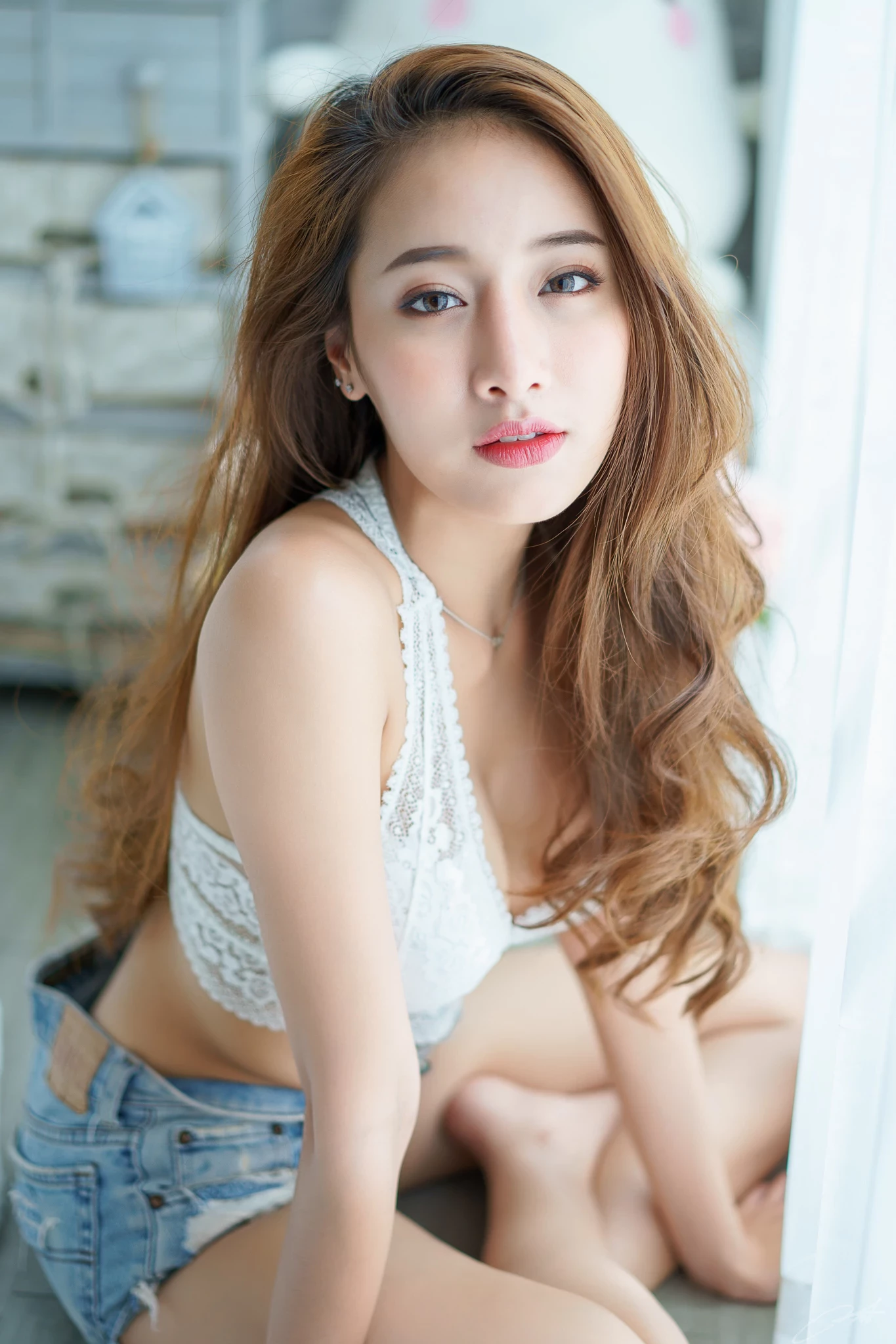 泰国模特pichana yoosuk -白色诱惑