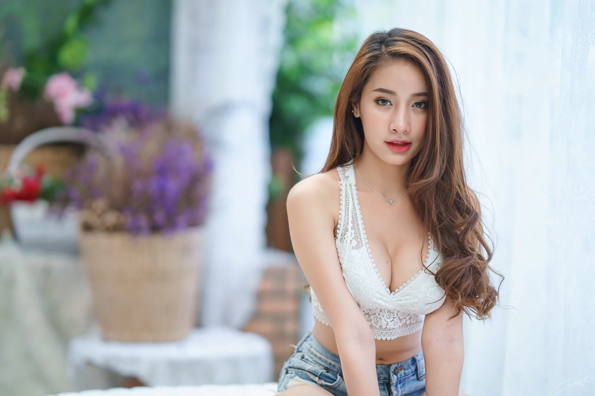 泰国模特pichana yoosuk -白色诱惑