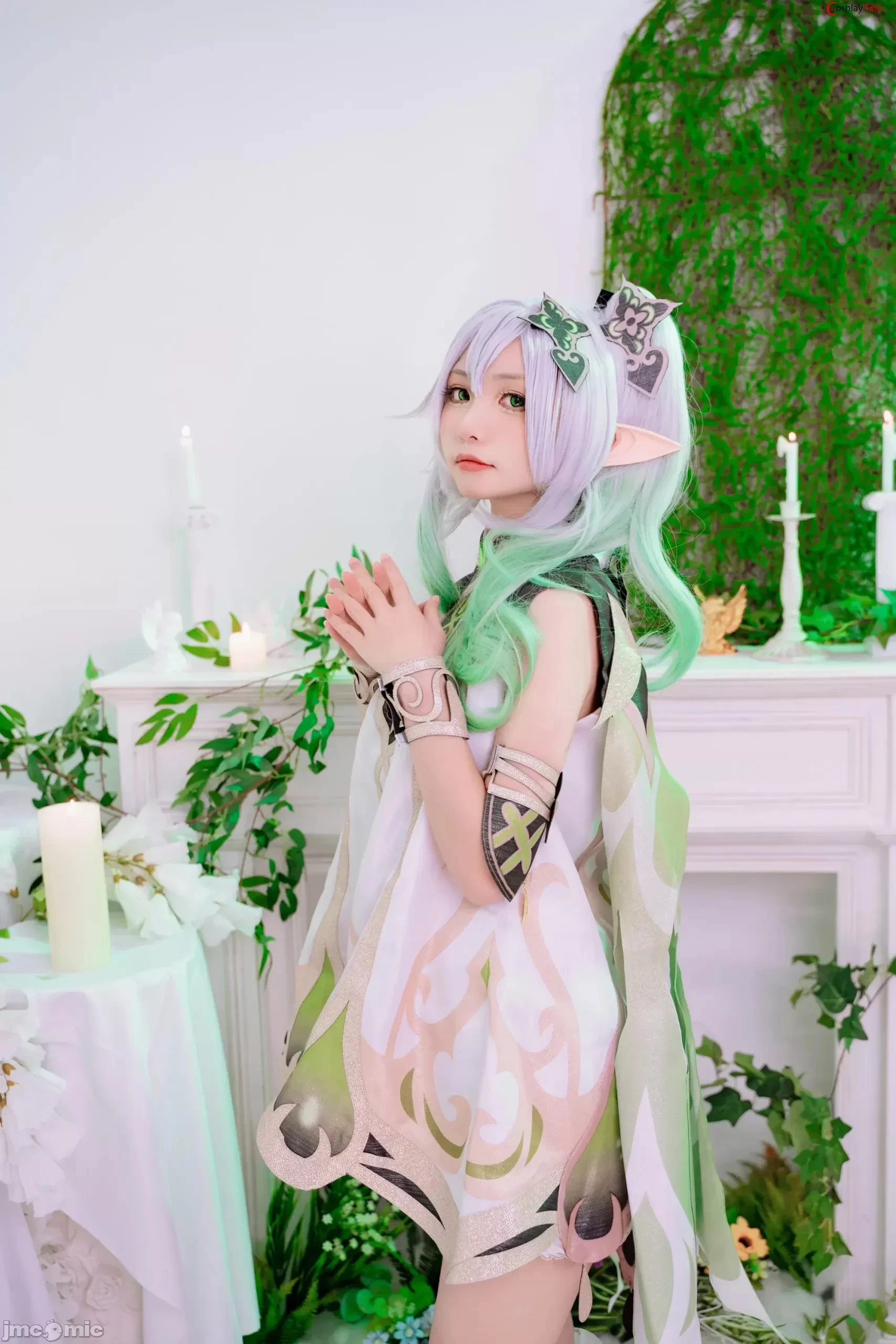 Nekokoyoshi [爆机少女喵小吉] cosplay Nahida – Genshin Impact [85P]