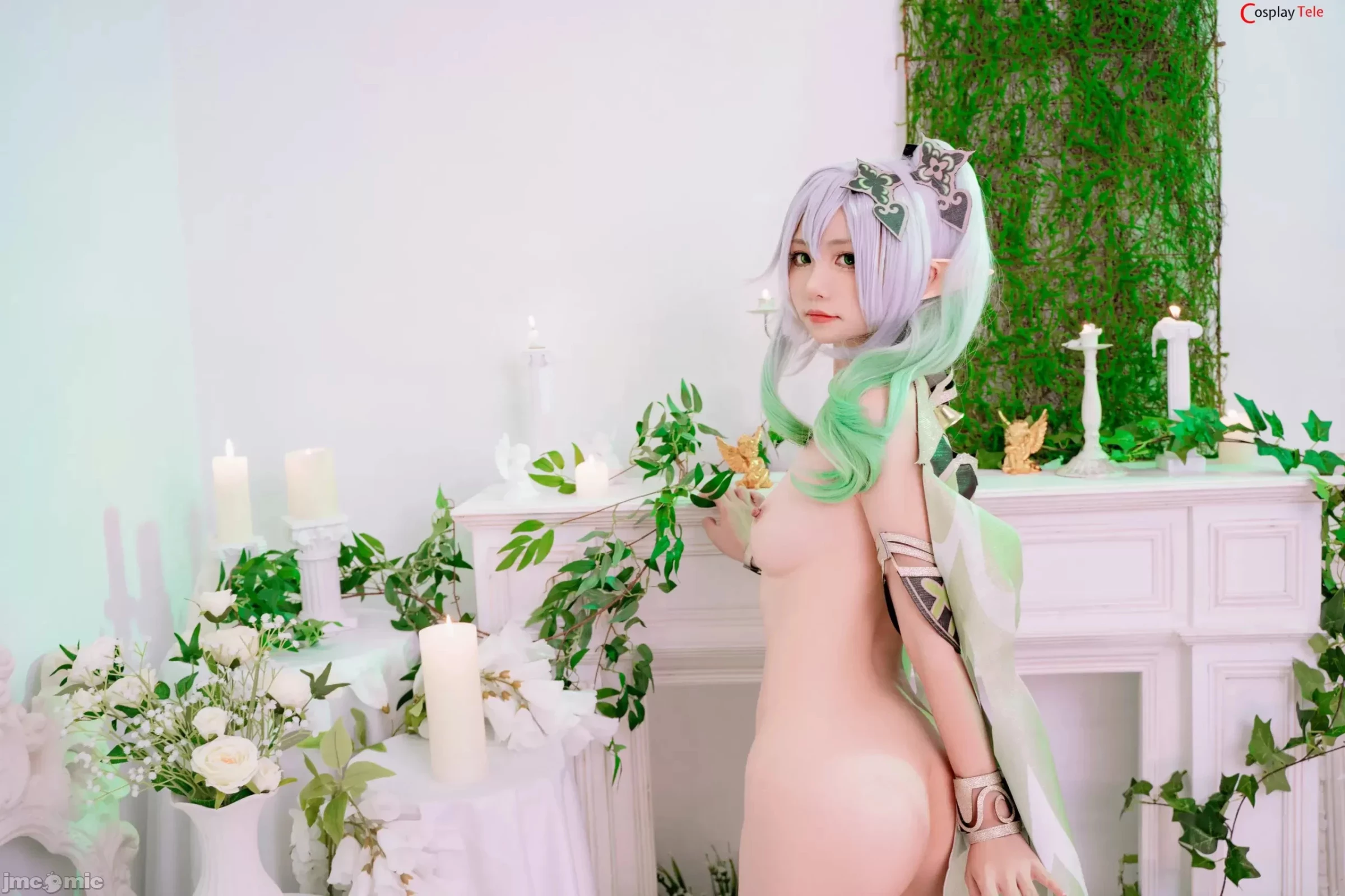 Nekokoyoshi [爆机少女喵小吉] cosplay Nahida – Genshin Impact [85P]