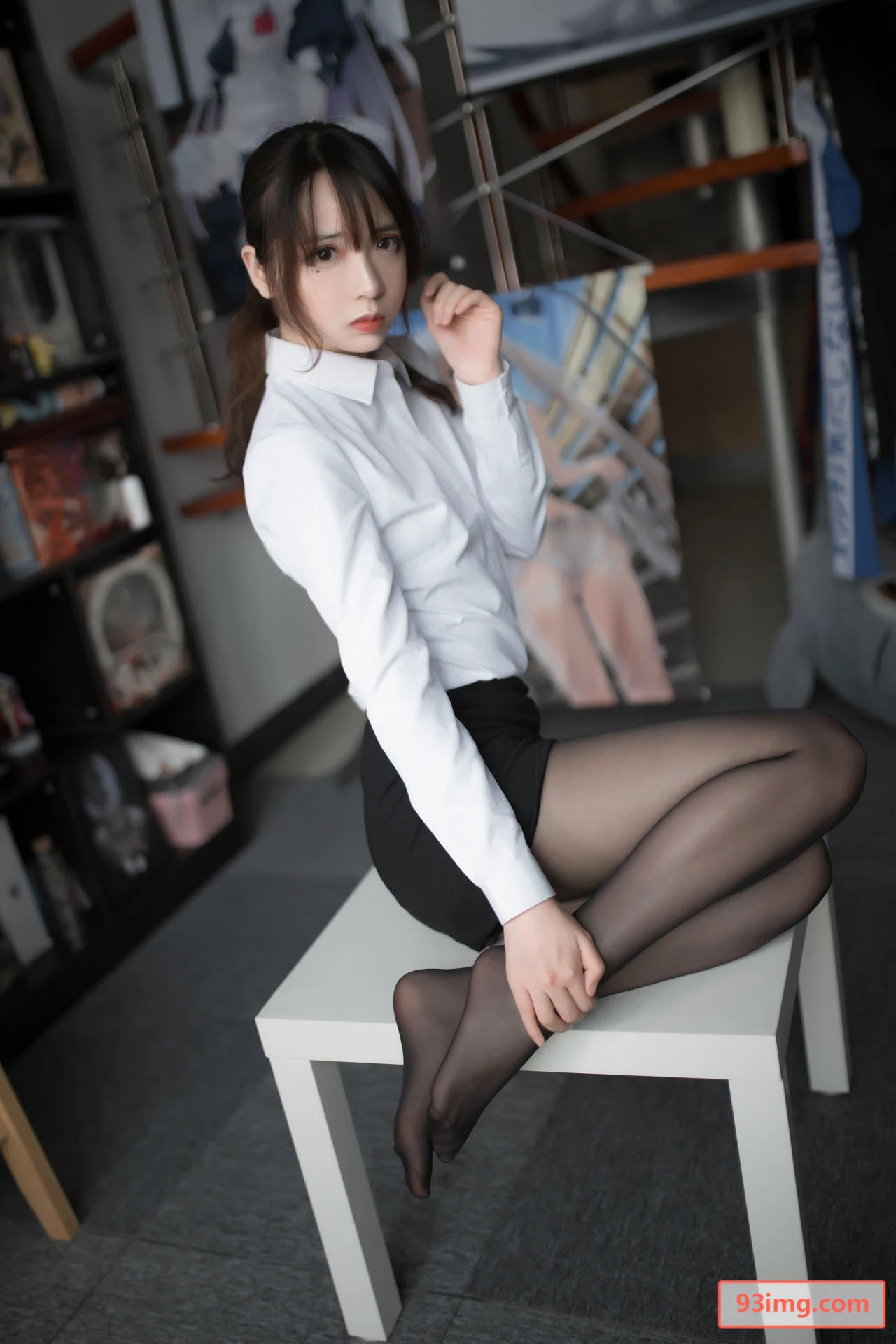 [COSER] 疯猫ss - 白领黑丝职业装少女写真套图