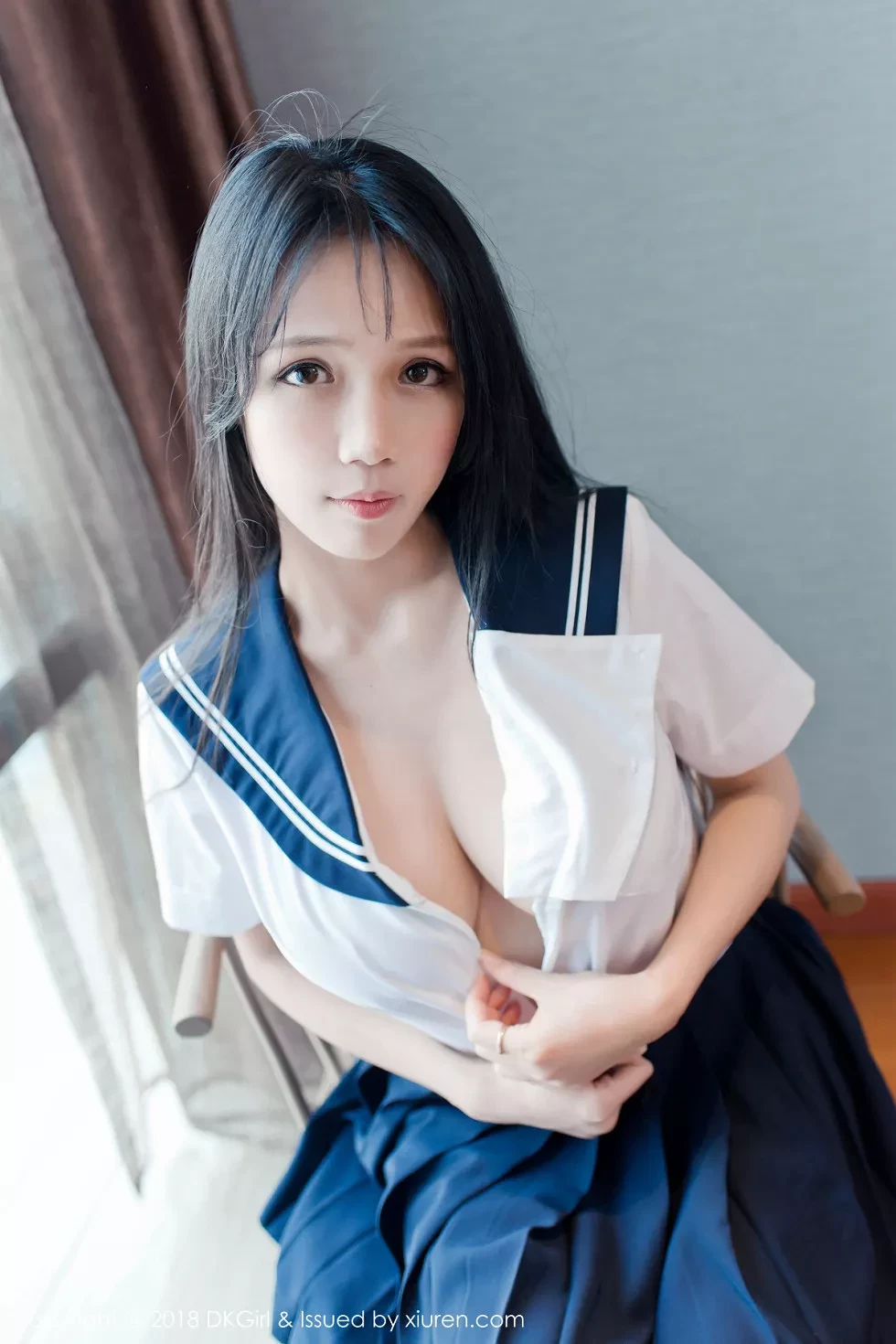 [DKGirl御女郎]Vol.063_嫩模李可可性感黑色蕾丝内衣全脱双手捧豪乳撩人诱惑写真52P