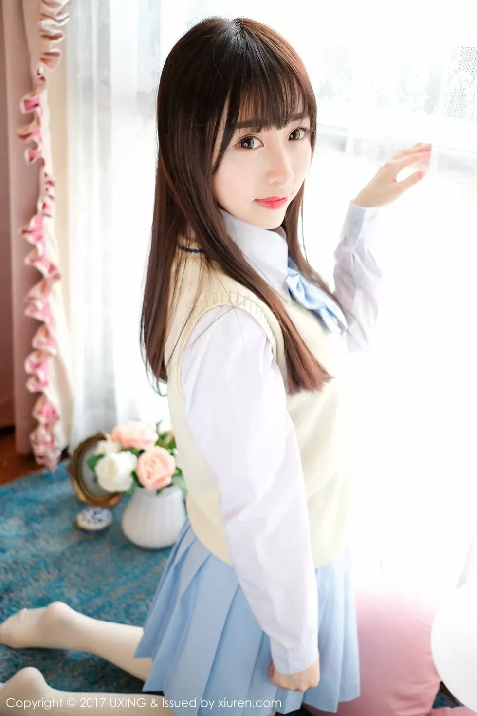 [UXING优星馆]Vol.041_萝莉妹子丸子mayuki清纯学生装秀完美身材清爽迷人写真43P