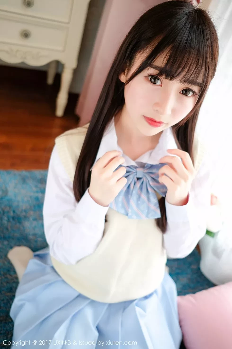 [UXING优星馆]Vol.041_萝莉妹子丸子mayuki清纯学生装秀完美身材清爽迷人写真43P