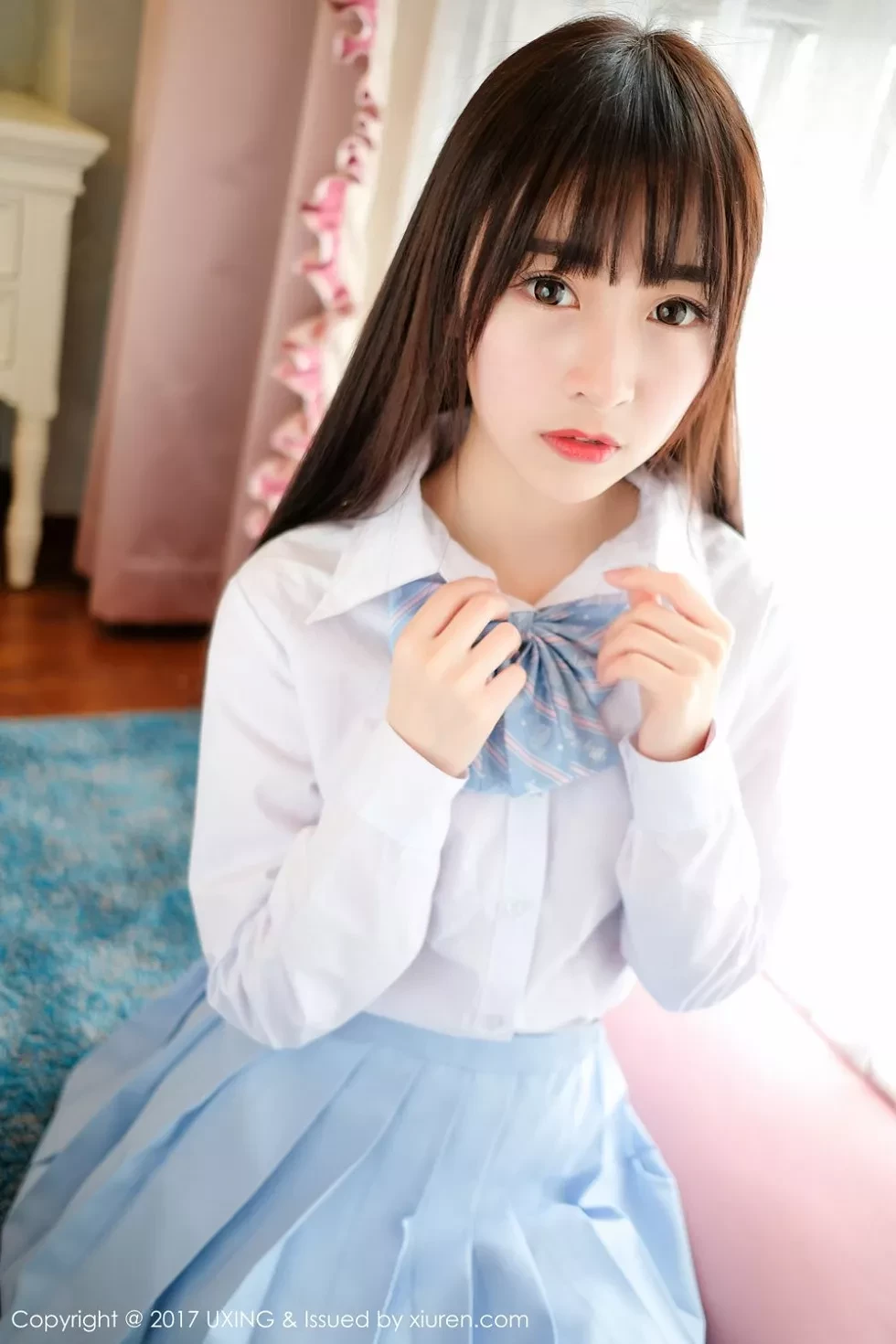 [UXING优星馆]Vol.041_萝莉妹子丸子mayuki清纯学生装秀完美身材清爽迷人写真43P