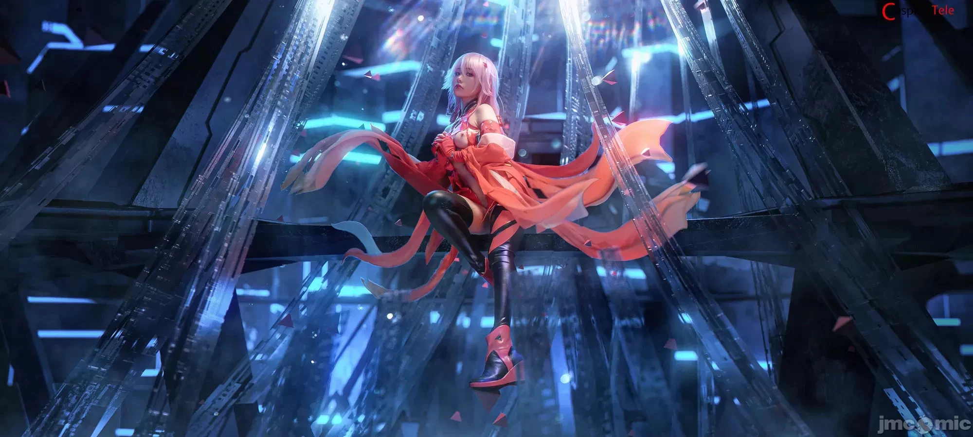 Nekokoyoshi [爆机少女喵小吉] cosplay Inori Yuzuriha – Guilty Crown [51P]