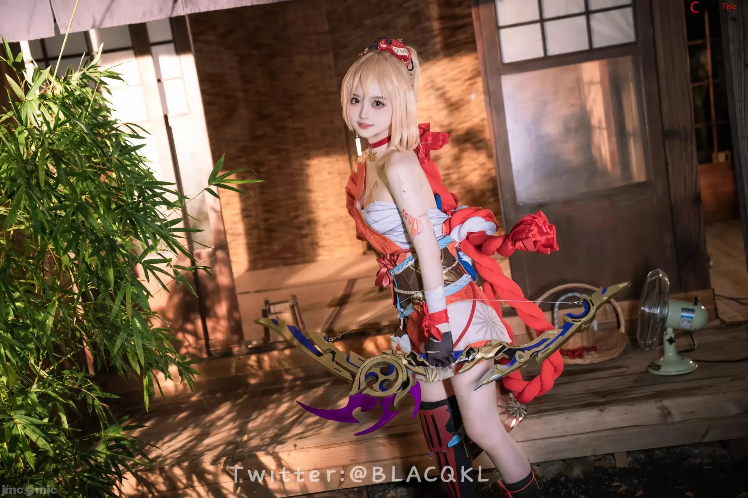 Blacqkl [白莉爱吃巧克力] cosplay Yoimiya – Genshin Impact [92P]