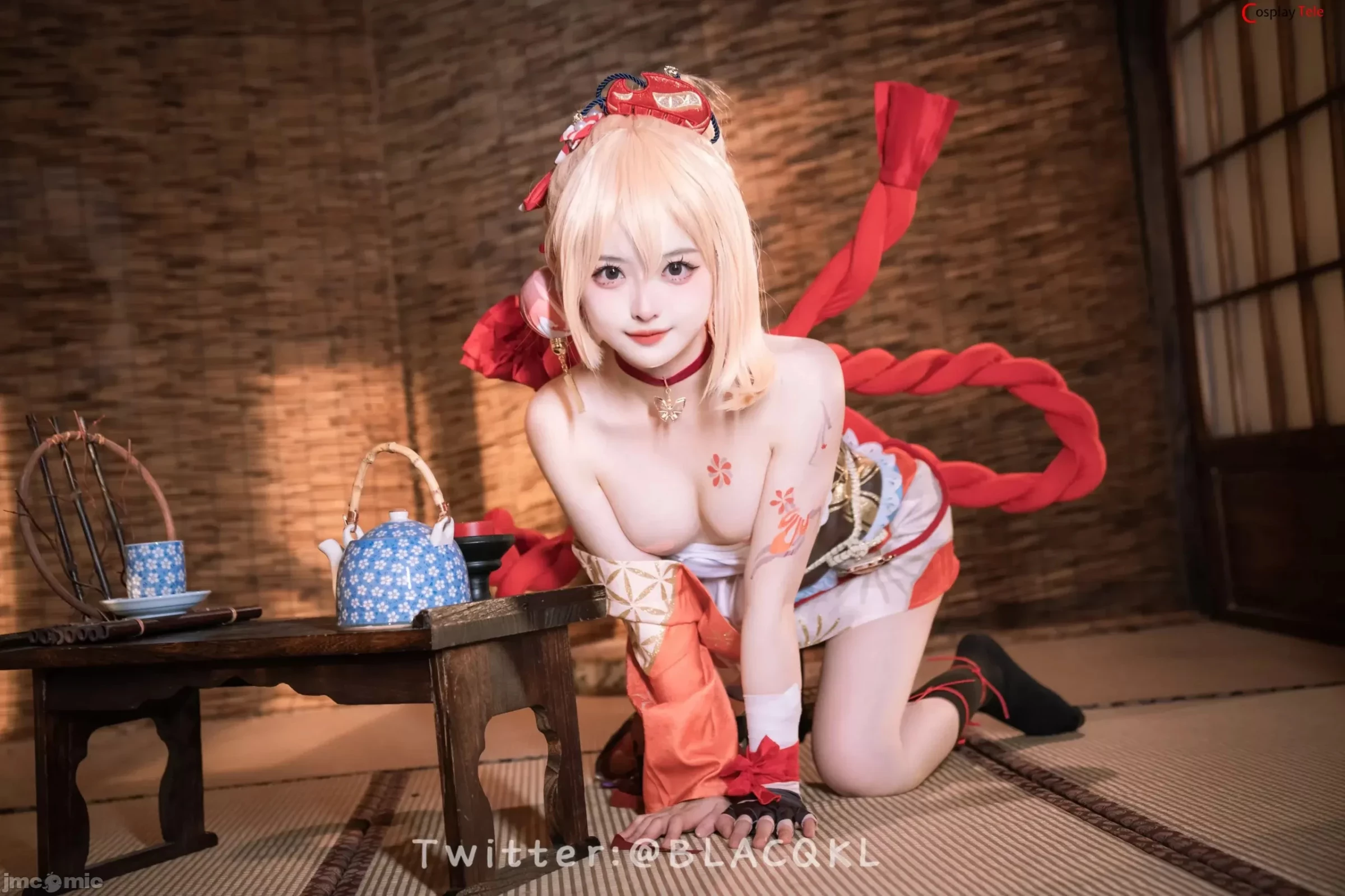 Blacqkl [白莉爱吃巧克力] cosplay Yoimiya – Genshin Impact [92P]