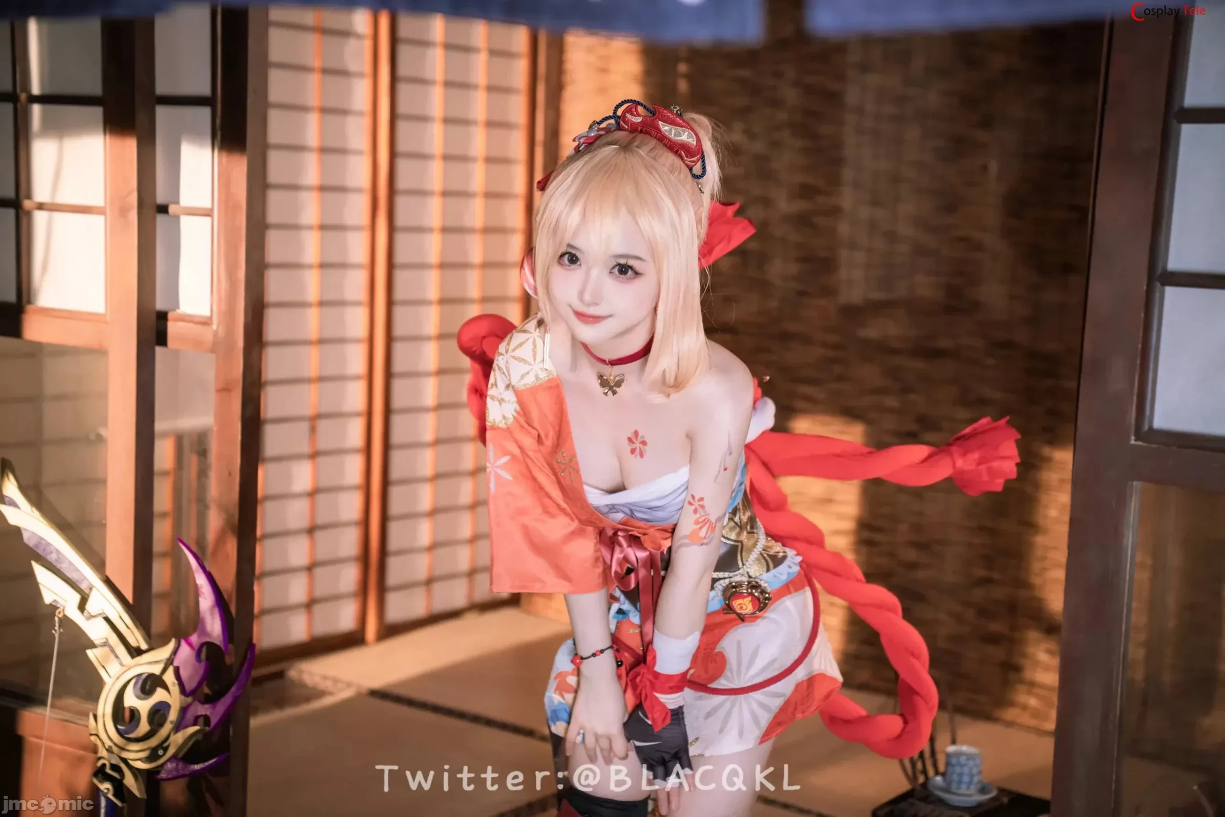 Blacqkl [白莉爱吃巧克力] cosplay Yoimiya – Genshin Impact [92P]