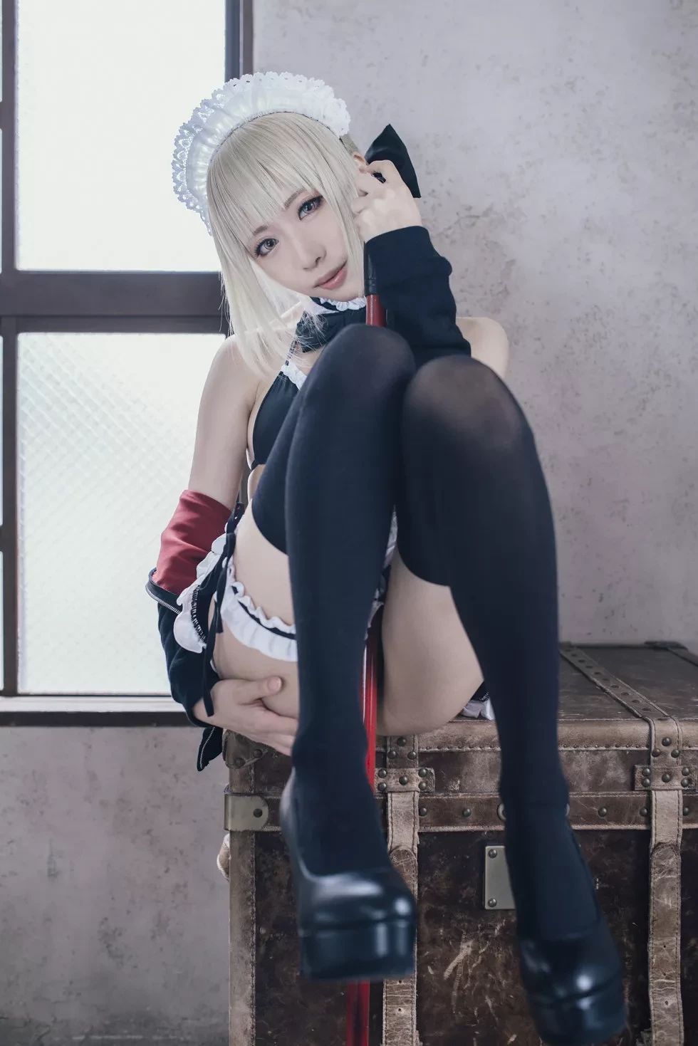 [Cosplay精选]《HeartBreak Morgan》吃雪糕的紧身衣妹子性感写真243P