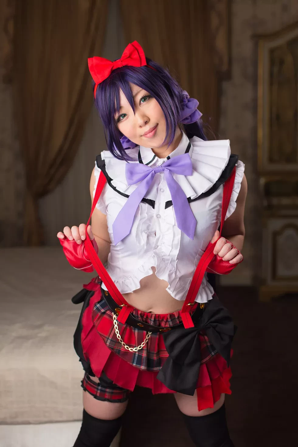 [Cosplay精选]COS正片《は紫や》图集丰满美少女粉红薄纱裙秀豪乳写真200P