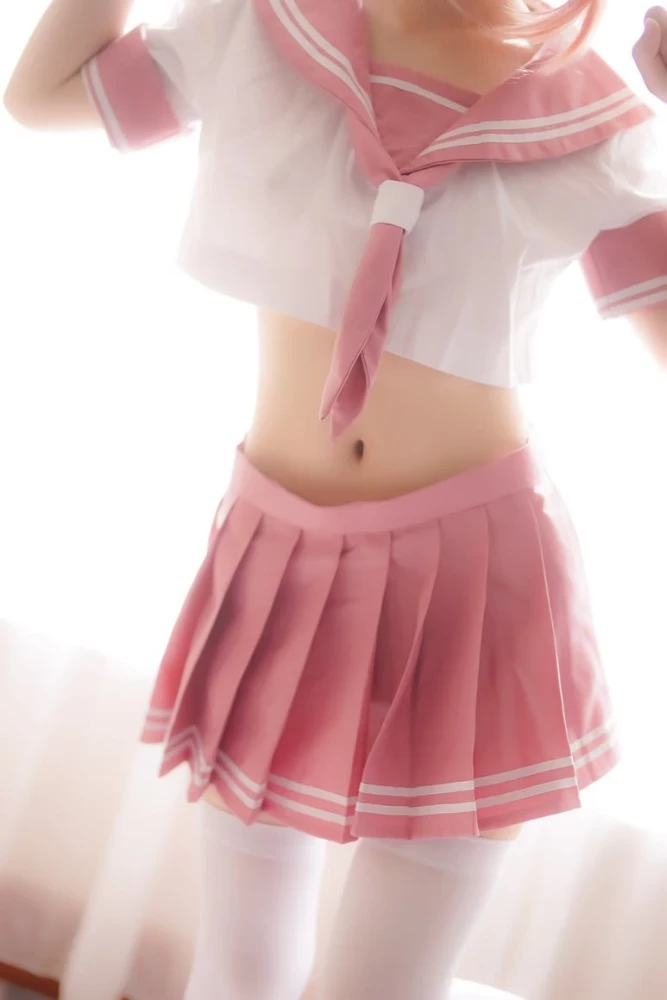 网络收藏套图 妹子cosplay 白色膝上袜露出 [66P]