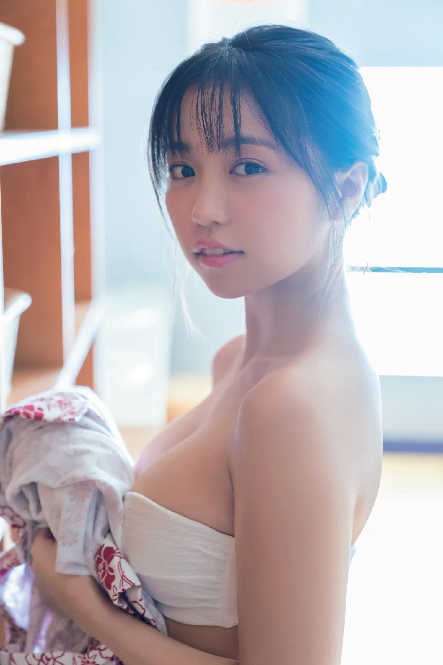 [大原优乃] 比基尼罩不住 白皙浑圆美乳饱满真香 [19P]