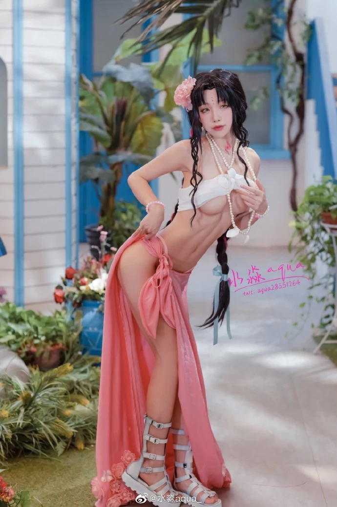 FGO殺生院祈荒性感泳裝Cosplay[CN：水淼aqua] [9P]