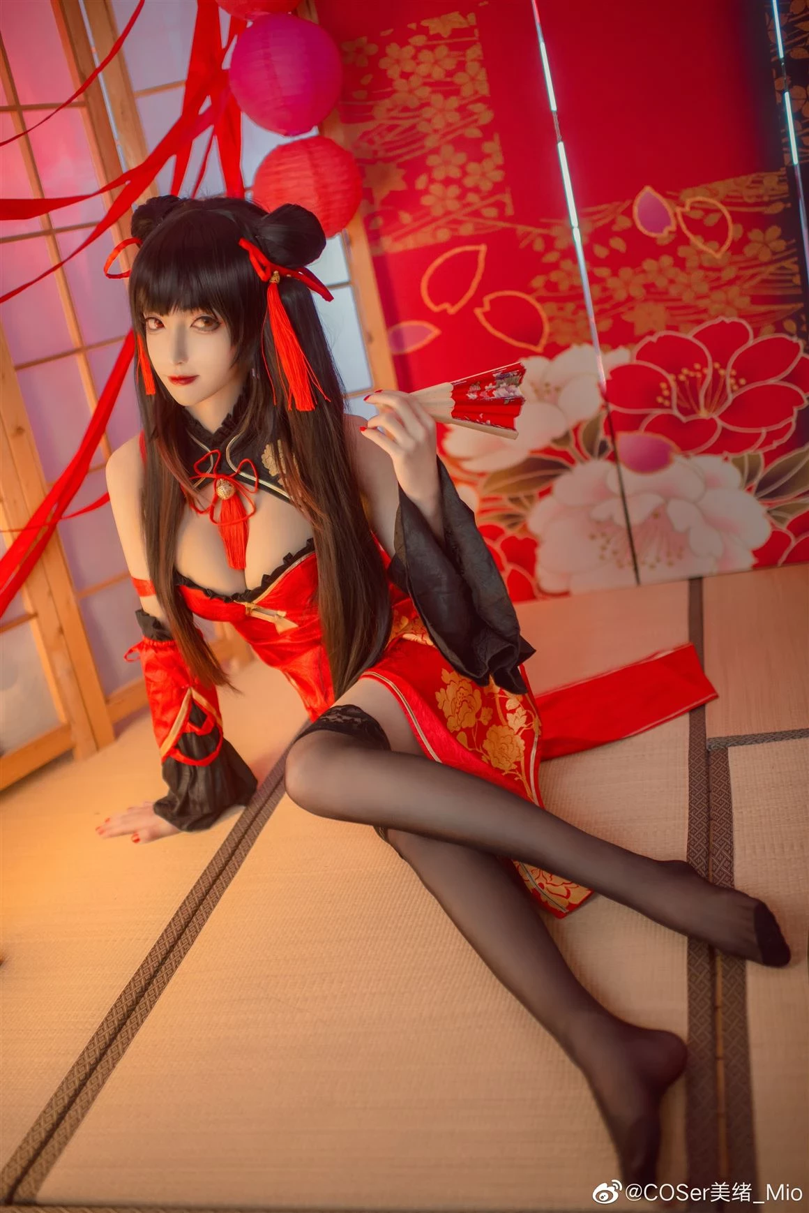 《約會大作戰》時崎狂三性感旗袍Cosplay[CN：COSer美緒_Mio] [10P]