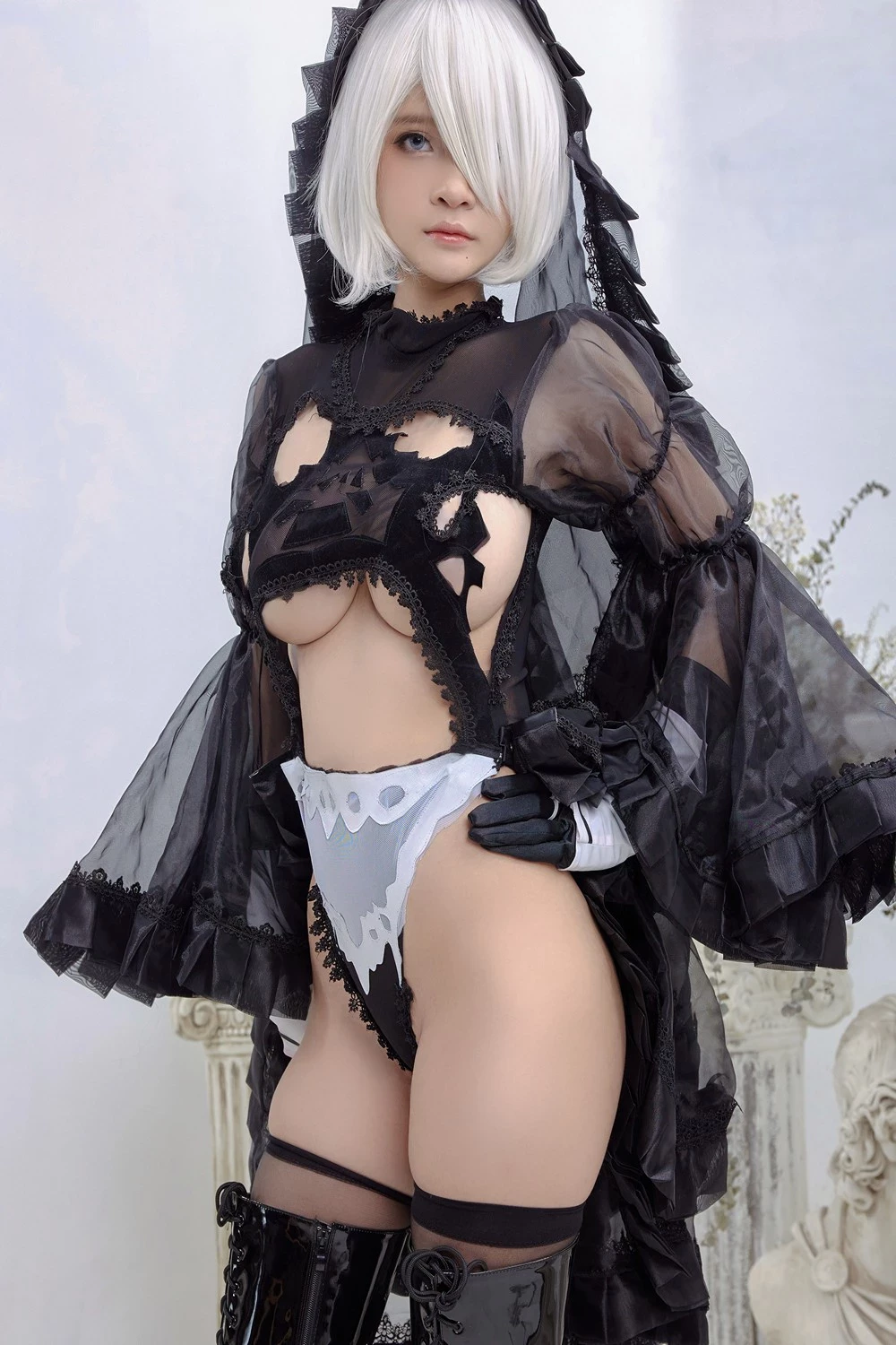 [Azami] 2B 黒い衣裝 Cos [ニーアオートマタ] [21P]