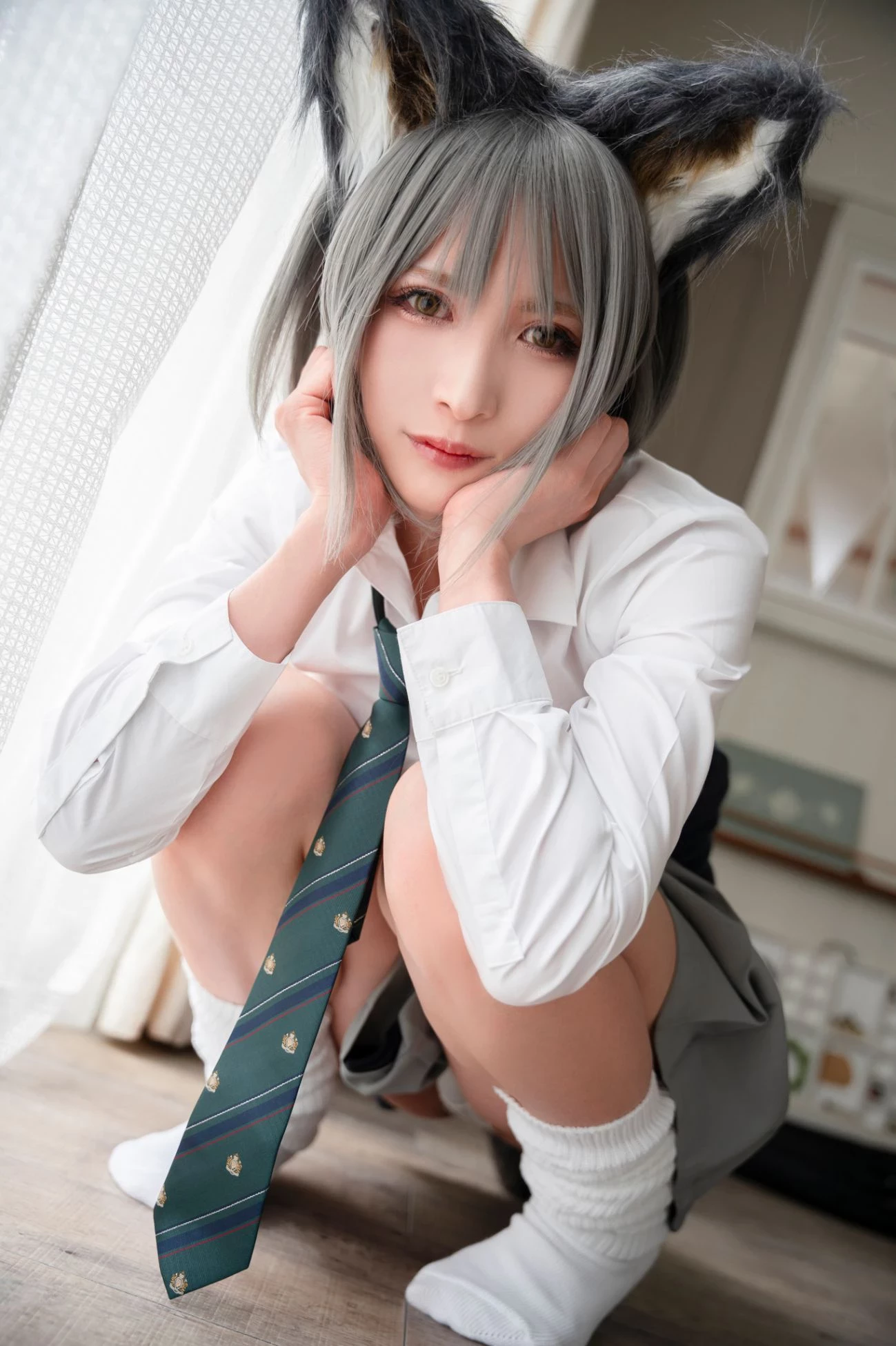 Cosplay C98 girlfriend end JILL オオカミちゃんって呼んでもイイよ 01gakkou