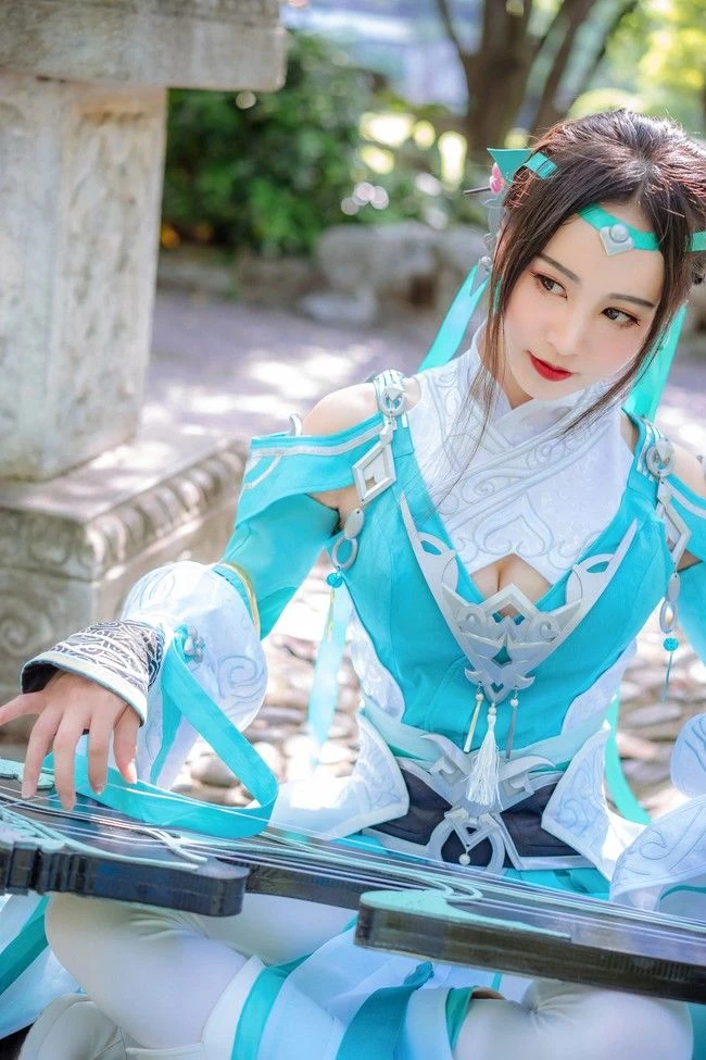 COSPLAY劍網3雪河琴娘古裝攝影