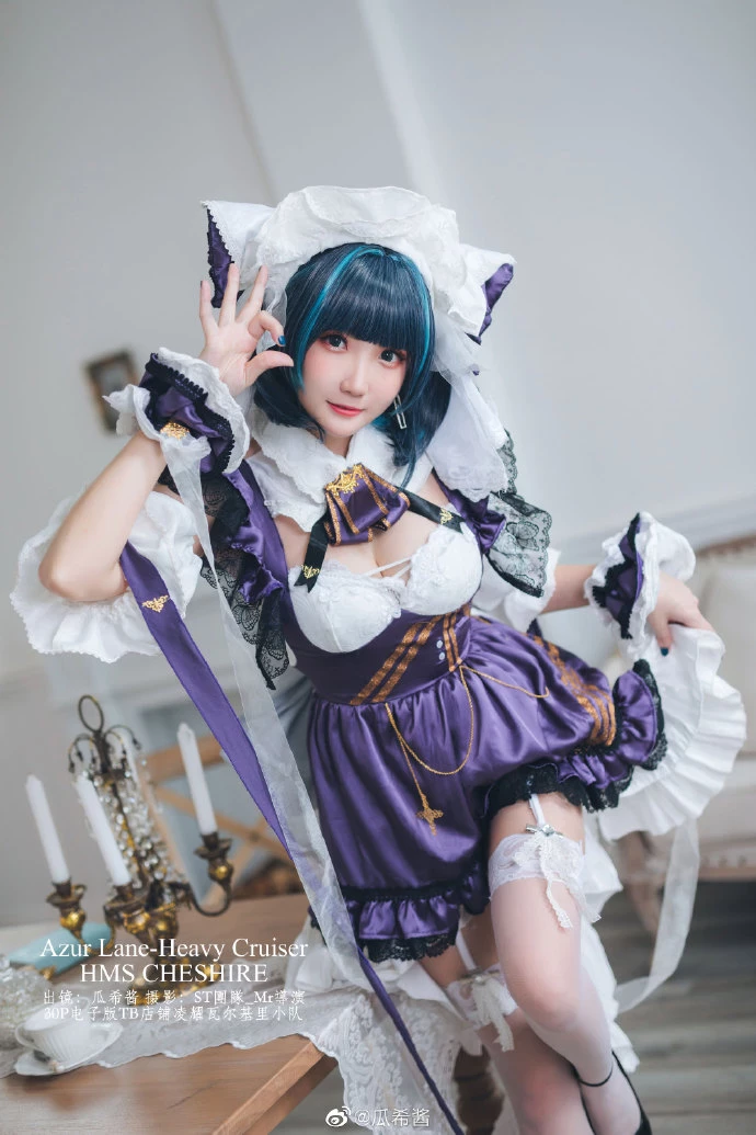 [COS]碧藍航線-柴郡cos_甜美的貓女僕：瓜希醬