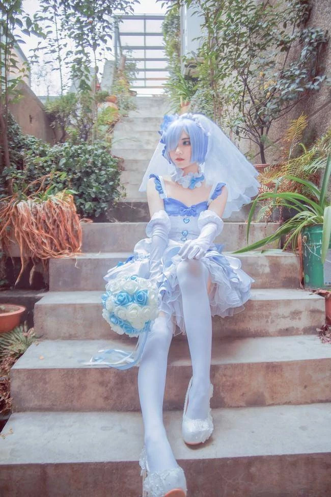 《Re：從零開始的異世界生活》雷姆花嫁Cosplay[CN：君珺] [15P]