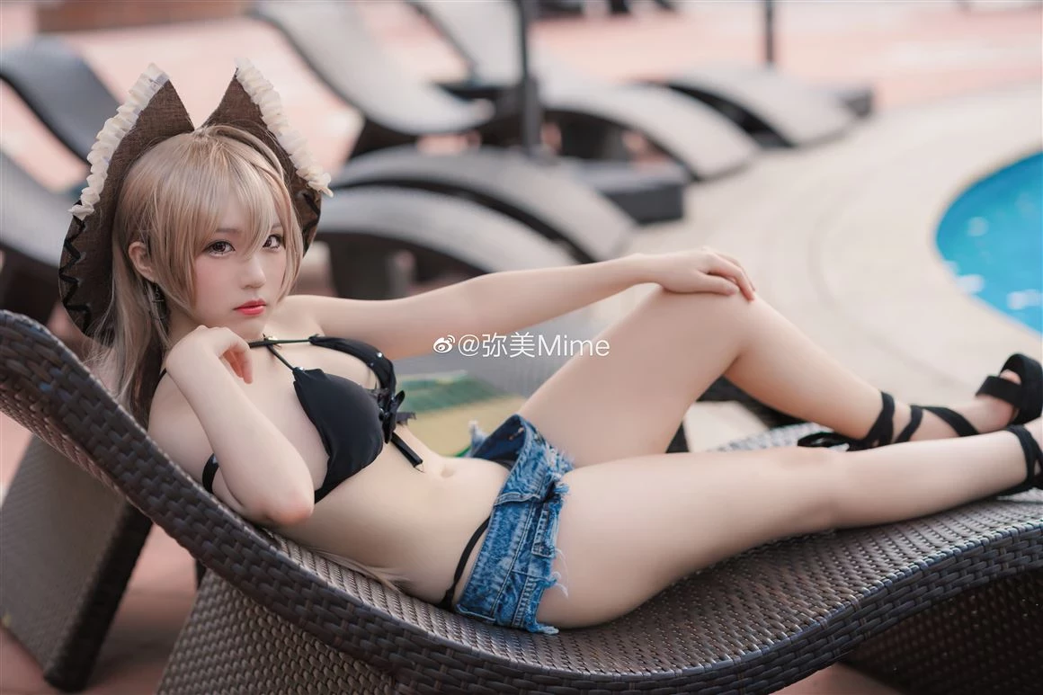 《碧藍航線》讓巴爾泳裝Cosplay[CN：彌美Mime] [9P]