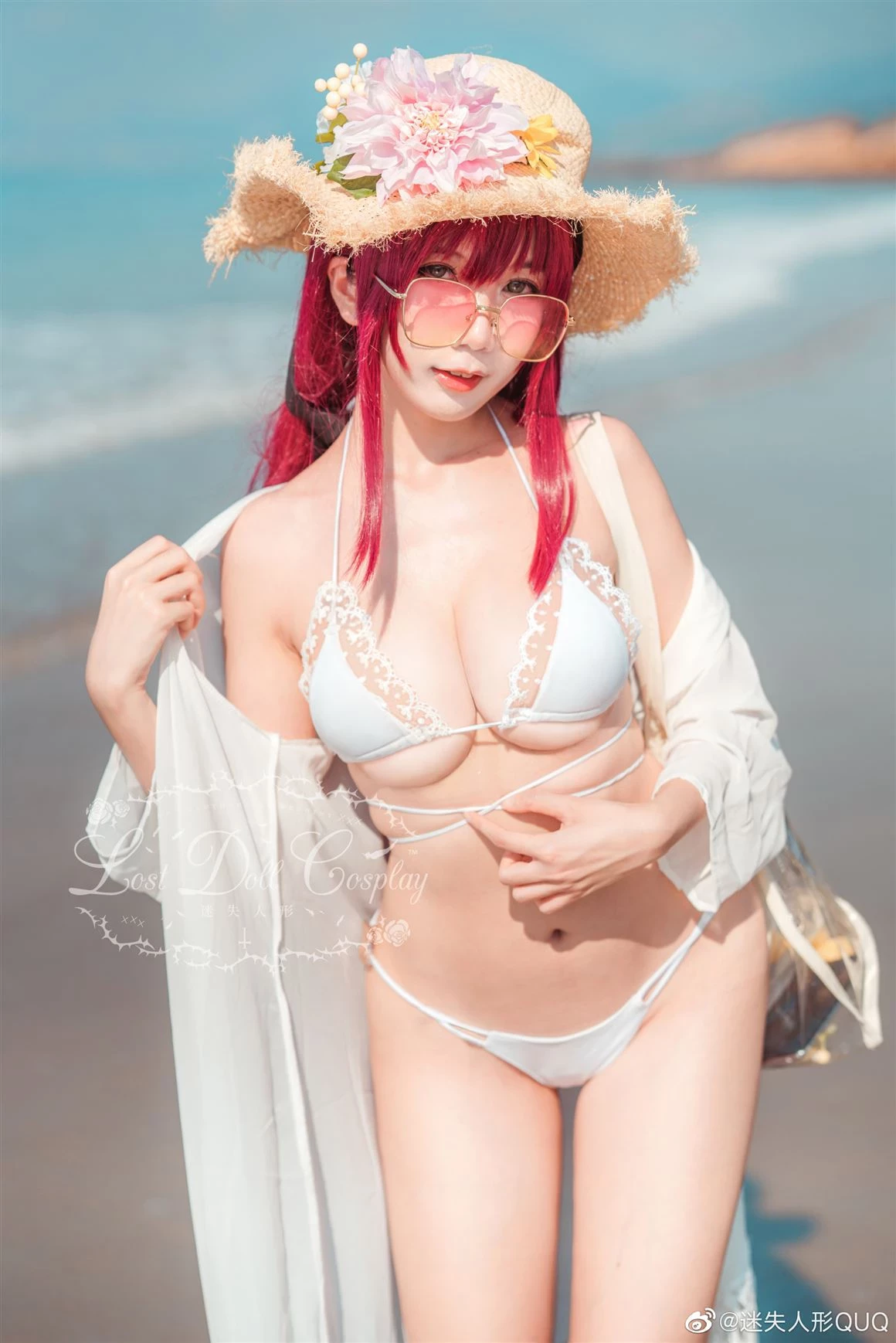 《碧藍航線》絮庫夫性感巨乳Cosplay泳裝[CN：迷失人形QUQ] [12P]