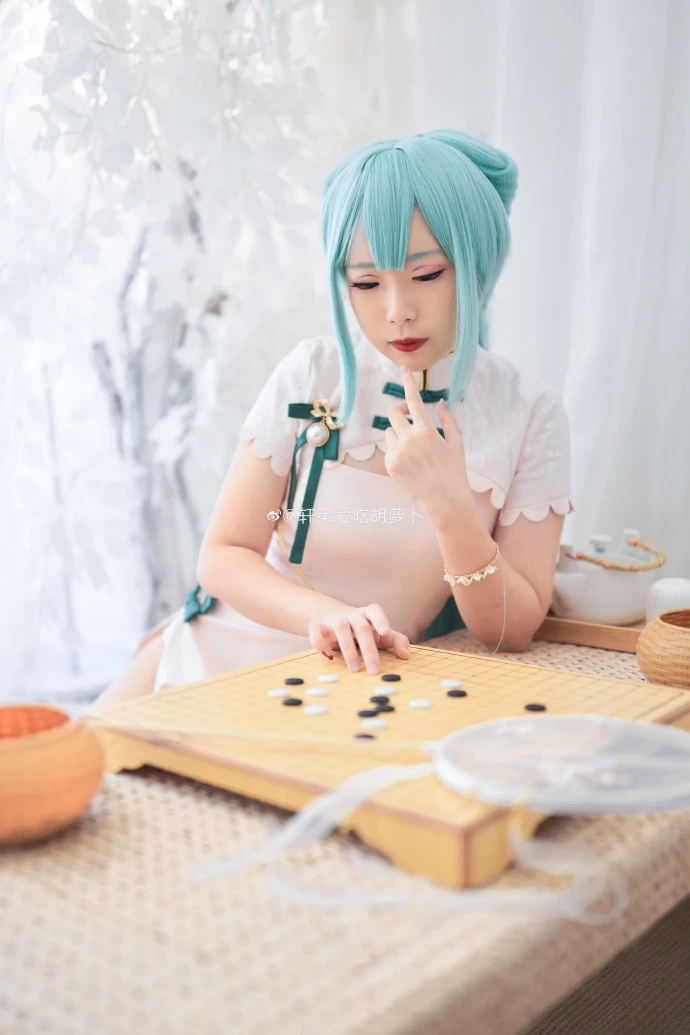 初音未來 「韶華」旗袍 @軒策愛吃胡蘿卜 [9P]