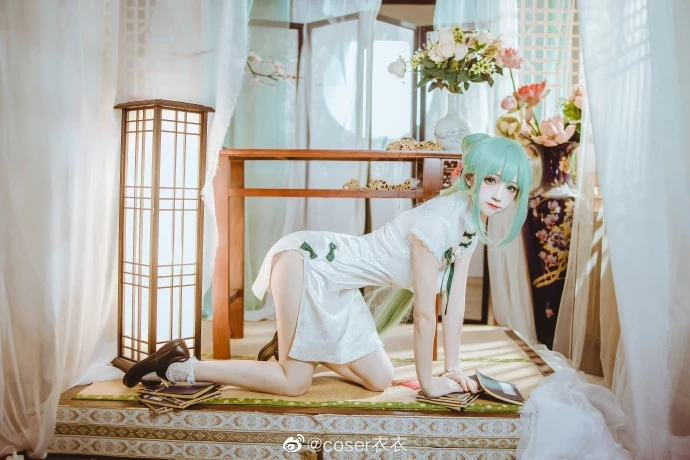 初音未來可愛的旗袍Cosplay美圖[CN：coser衣衣] [15P]