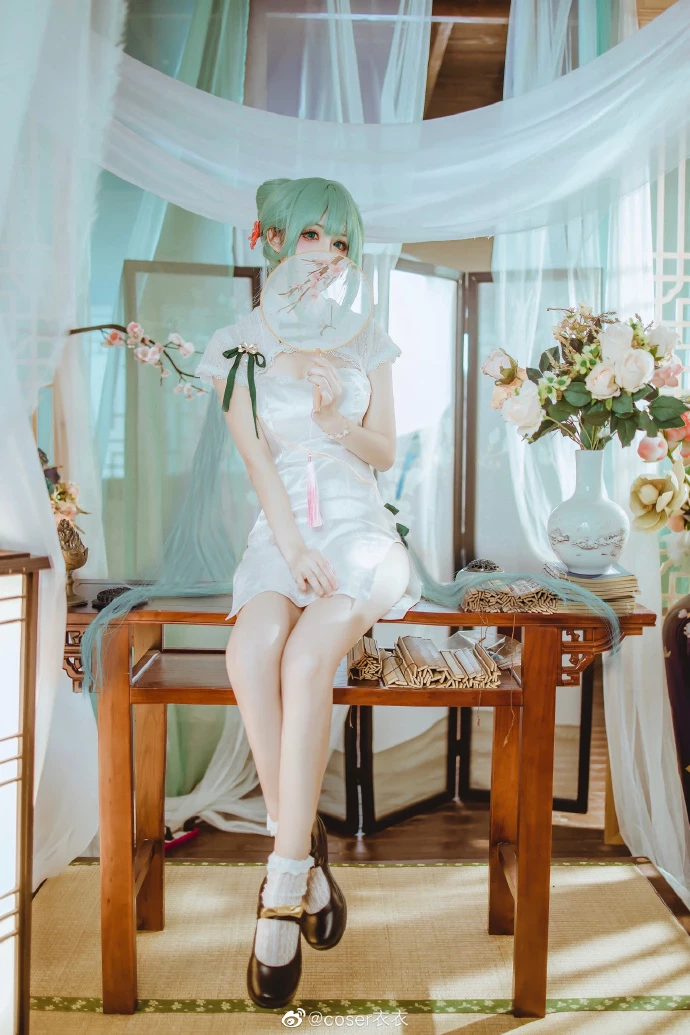 初音未來可愛的旗袍Cosplay美圖[CN：coser衣衣] [15P]