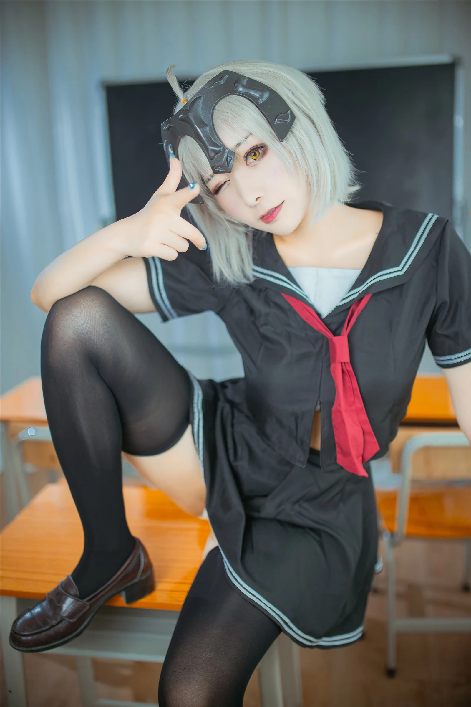 cosplay 三刀刀Miido - 黑貞德