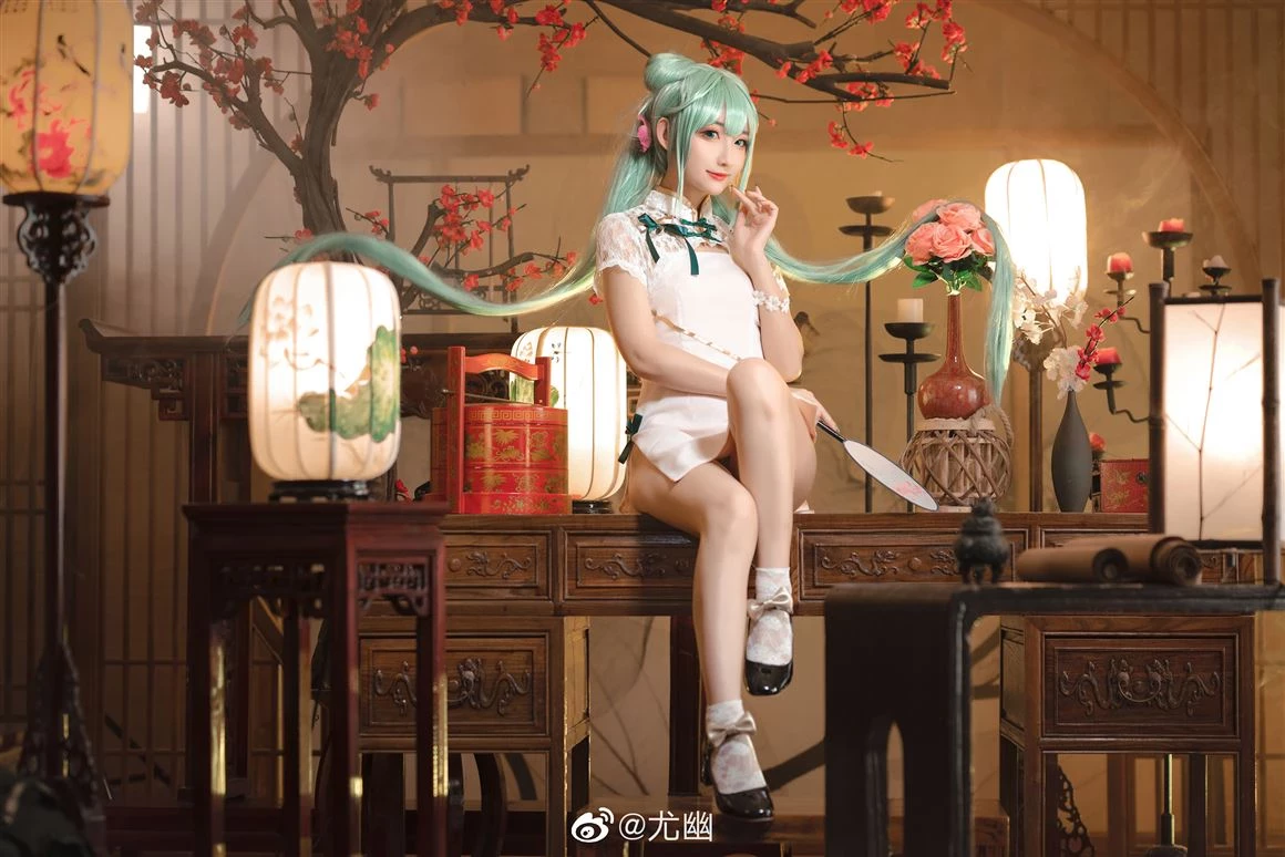 初音未來性感旗袍Cosplay[CN：尤幽] [12P]