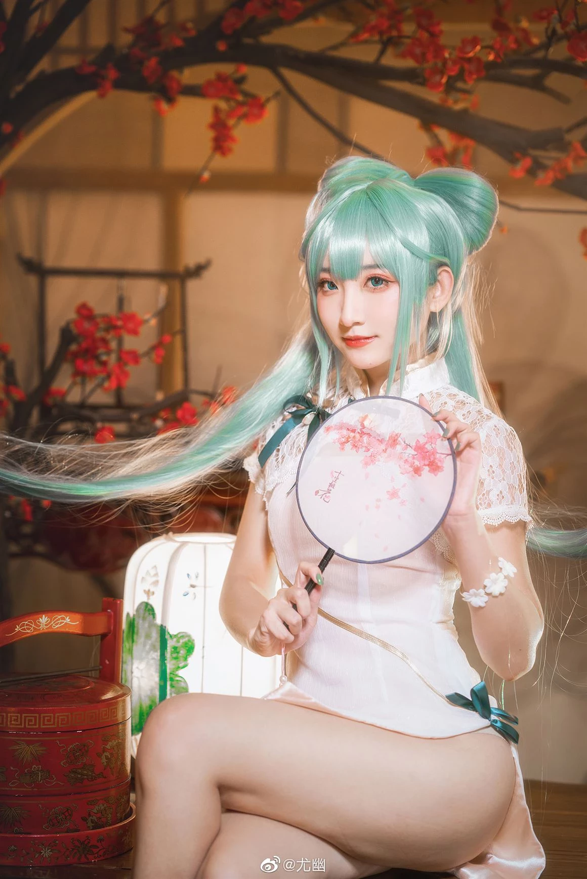 初音未來性感旗袍Cosplay[CN：尤幽] [12P]