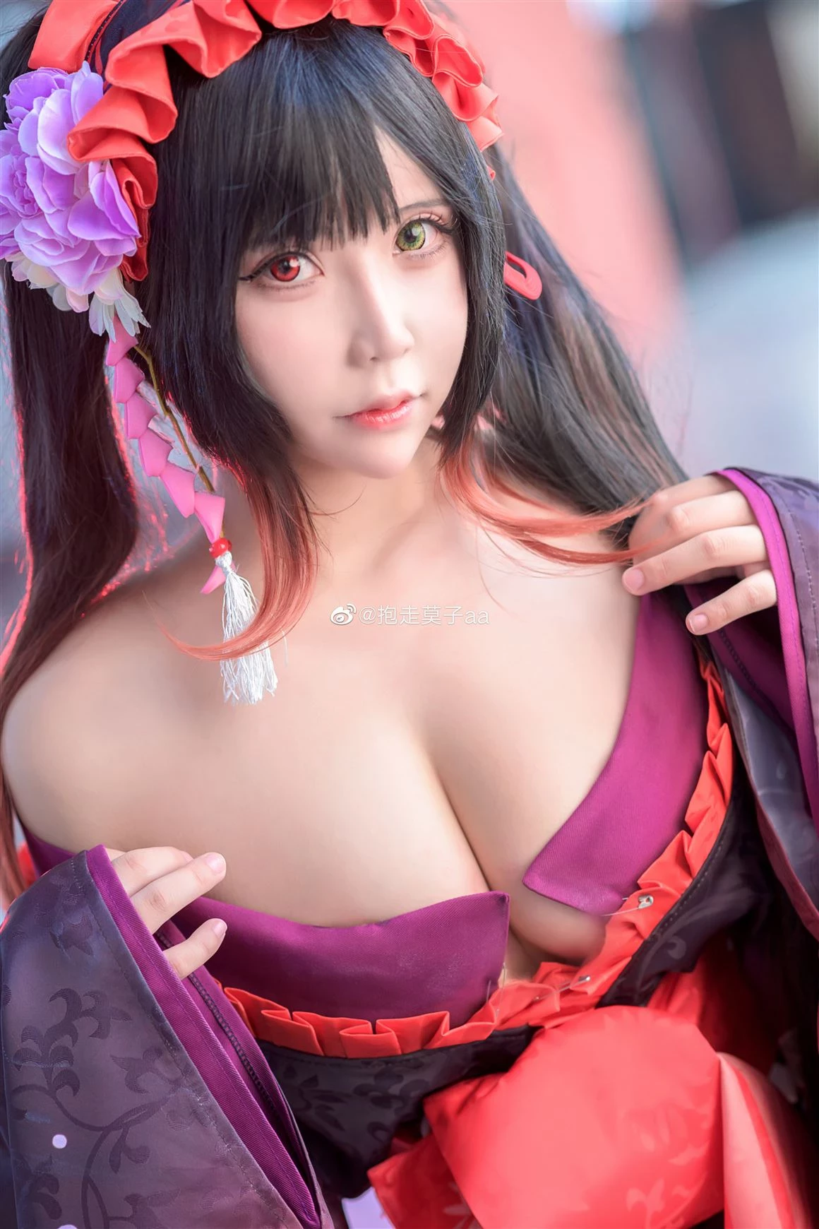 《約會大作戰》時崎狂三性感巨乳Cosplay[CN：抱走莫子] [11P]