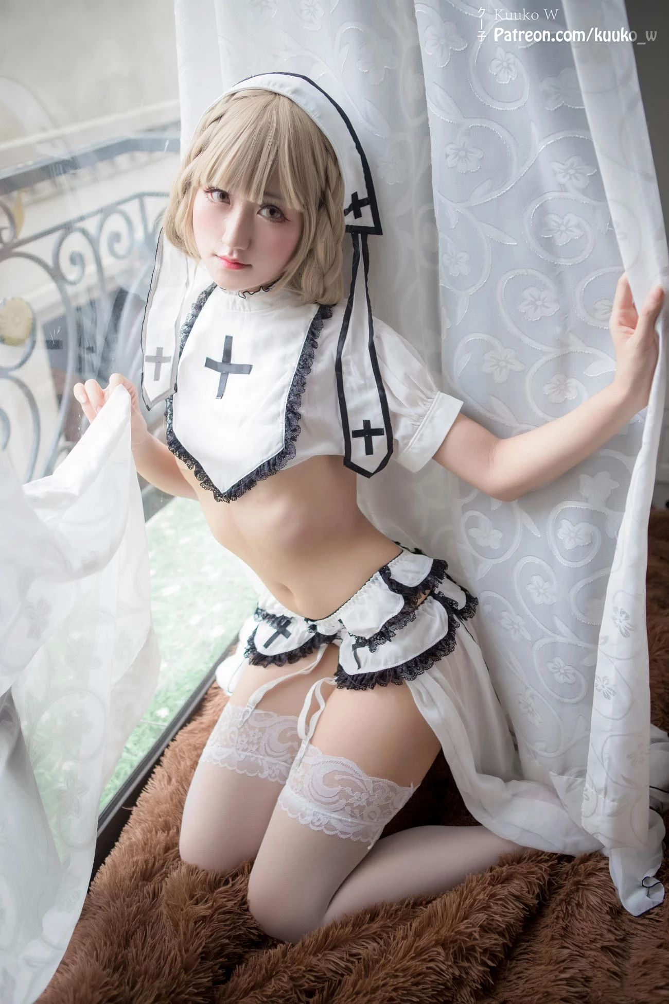 Cosplay KuukoW Kuuko クー子 White Angel