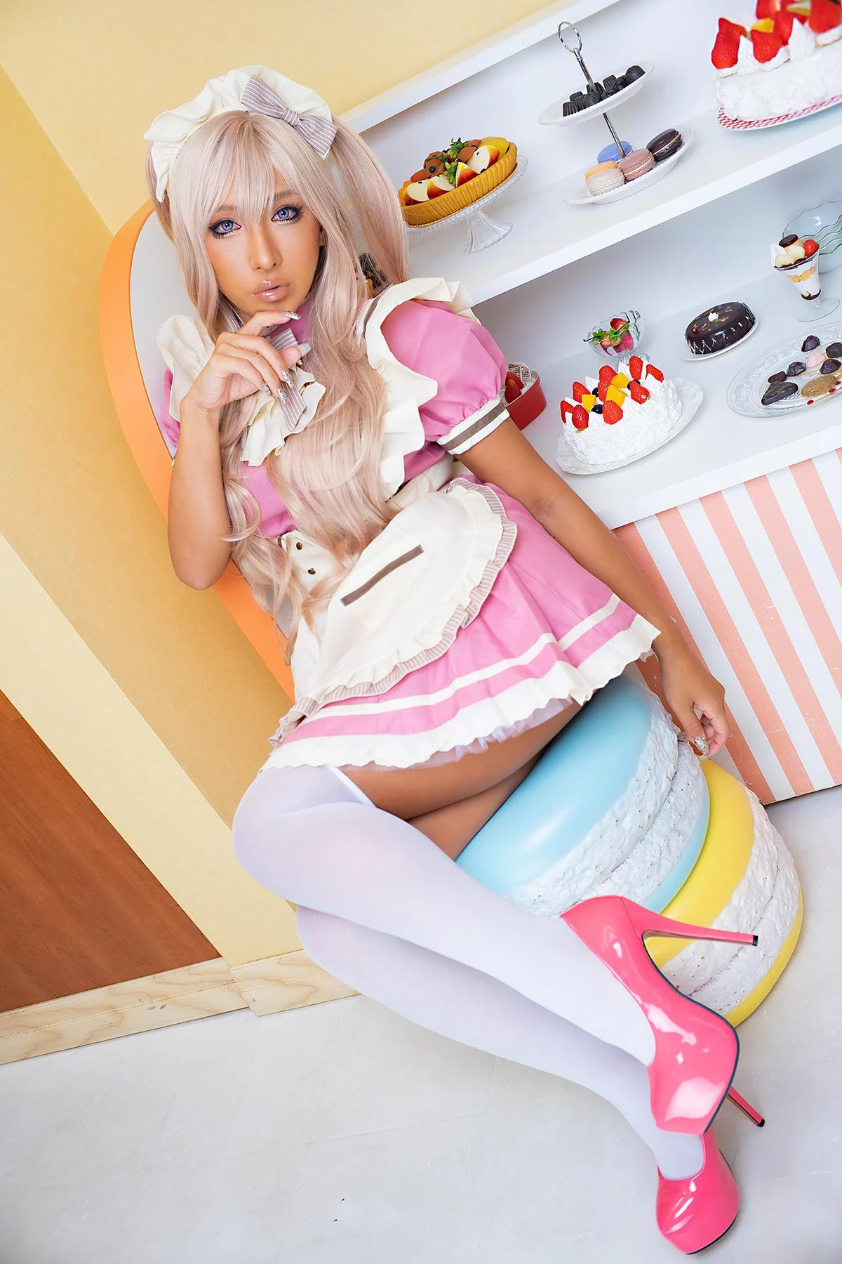 Cosplay nonsummerjack 黒ギャルメイドROM PINK CHOCOLATE