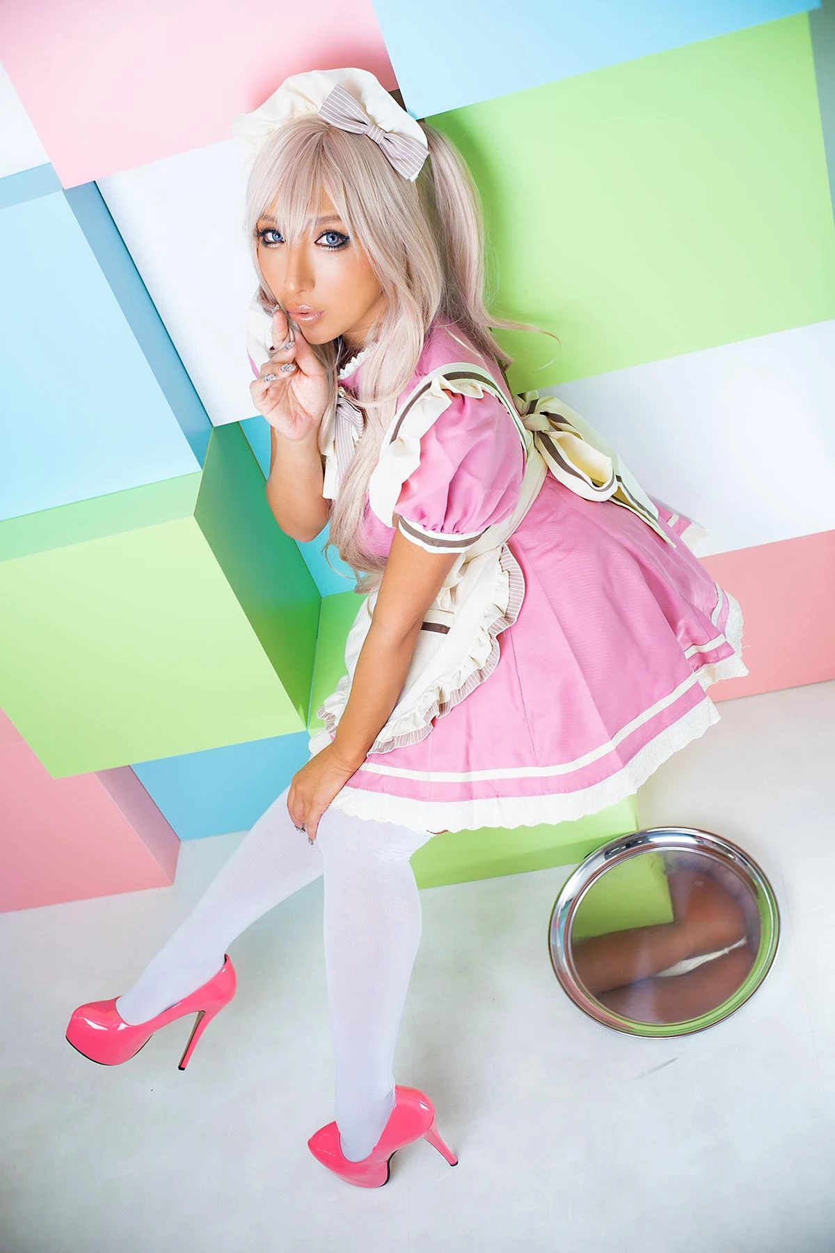 Cosplay nonsummerjack 黒ギャルメイドROM PINK CHOCOLATE