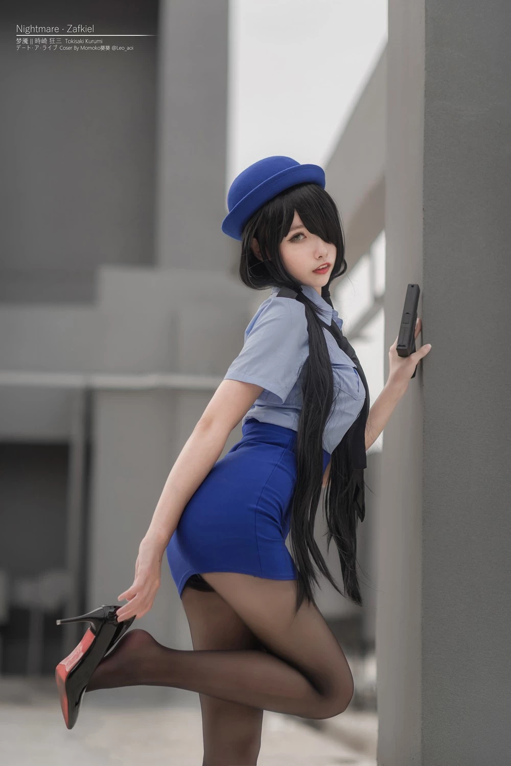 Momoko葵葵 - Tokisaki Kurumi Police Uniform