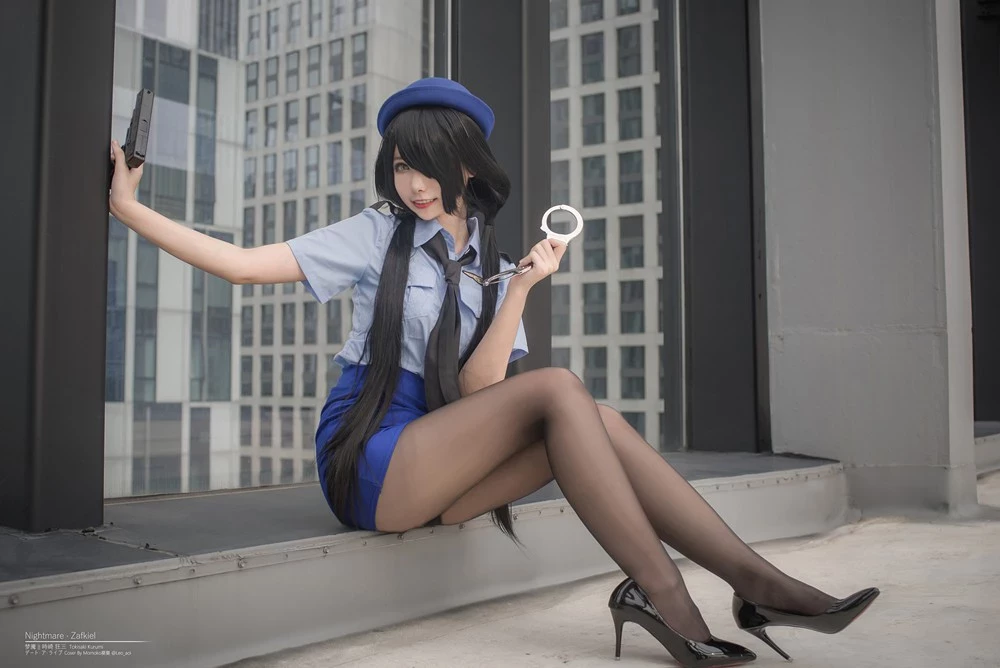 Momoko葵葵 - Tokisaki Kurumi Police Uniform