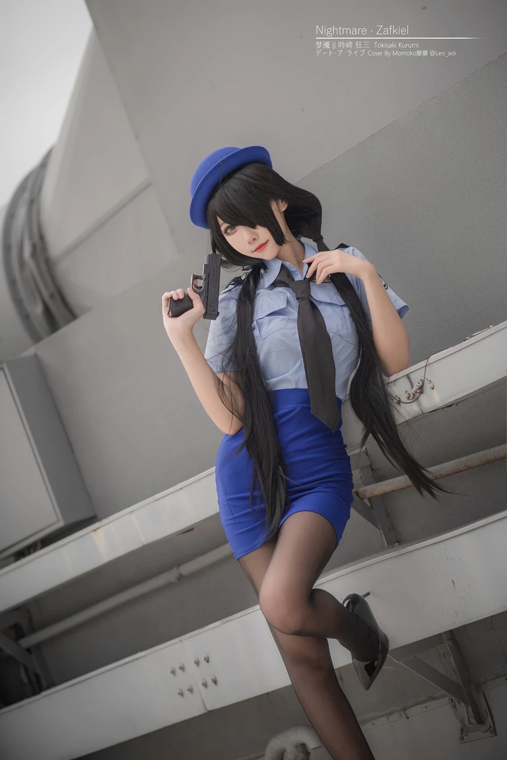 Momoko葵葵 - Tokisaki Kurumi Police Uniform