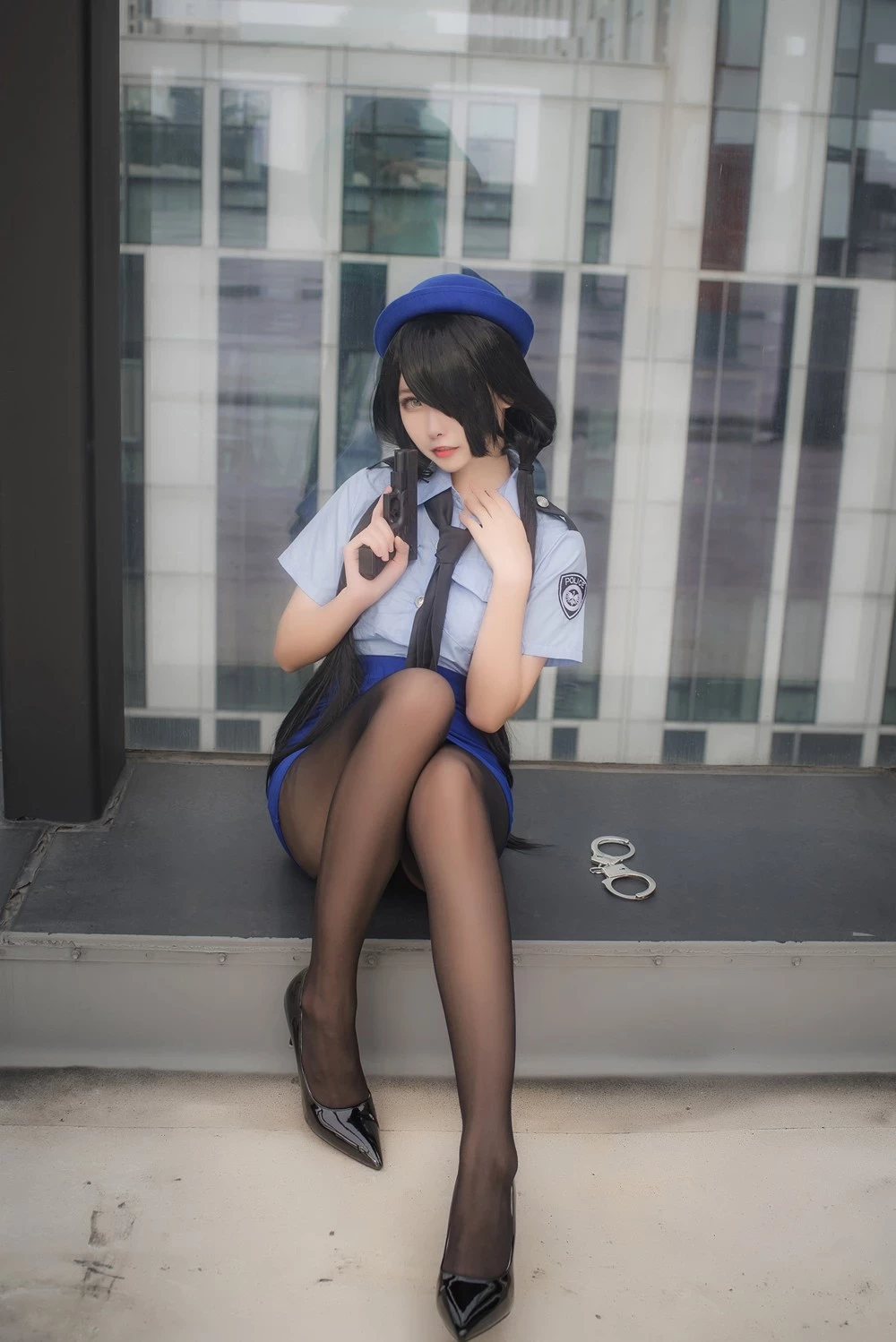 Momoko葵葵 - Tokisaki Kurumi Police Uniform