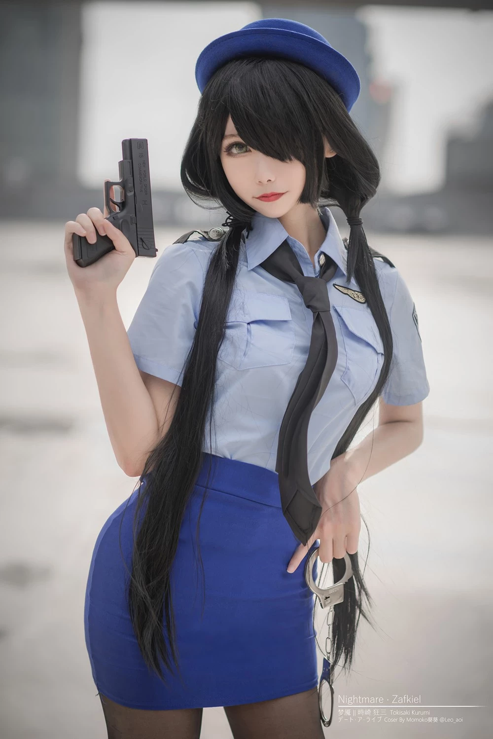 Momoko葵葵 - Tokisaki Kurumi Police Uniform