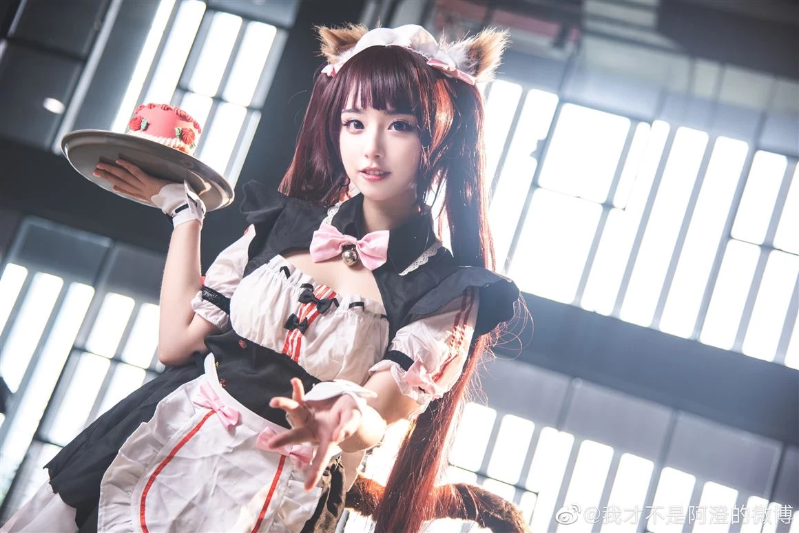 《巧克力與香子蘭》巧克力可愛女僕裝Cosplay美圖[CN：我才不是阿澄的微博] [9P]