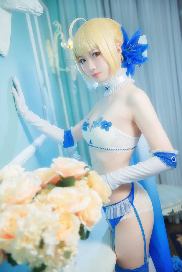 FGO阿爾托莉雅Saber內衣cos Lingerie ver. cn妖少you1 [9P]