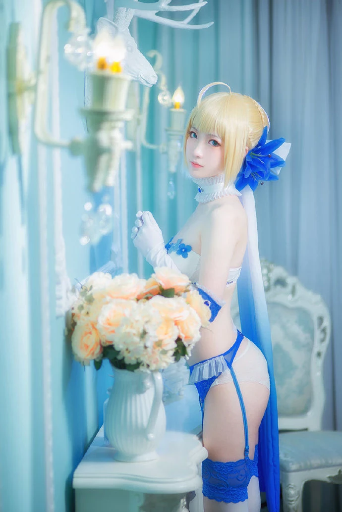 FGO阿爾托莉雅Saber內衣cos Lingerie ver. cn妖少you1 [9P]