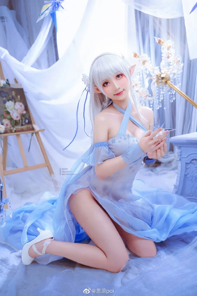 從零開始艾米莉亞EMT 愛蜜莉雅水晶禮服cos cn思涼poi [9P]